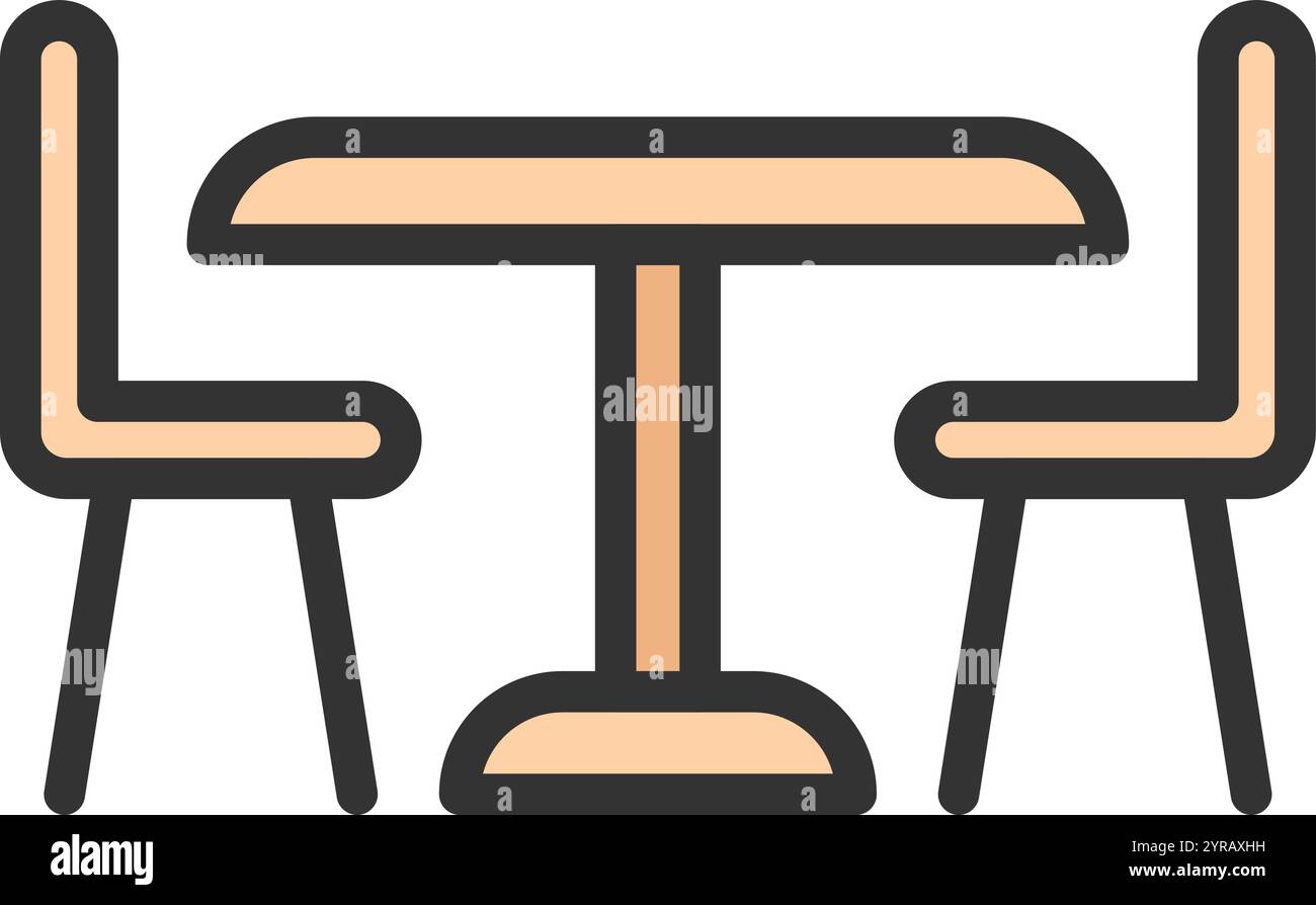 Chairs icon vector image. Suitable for mobile application web application and print media. Stock Vector