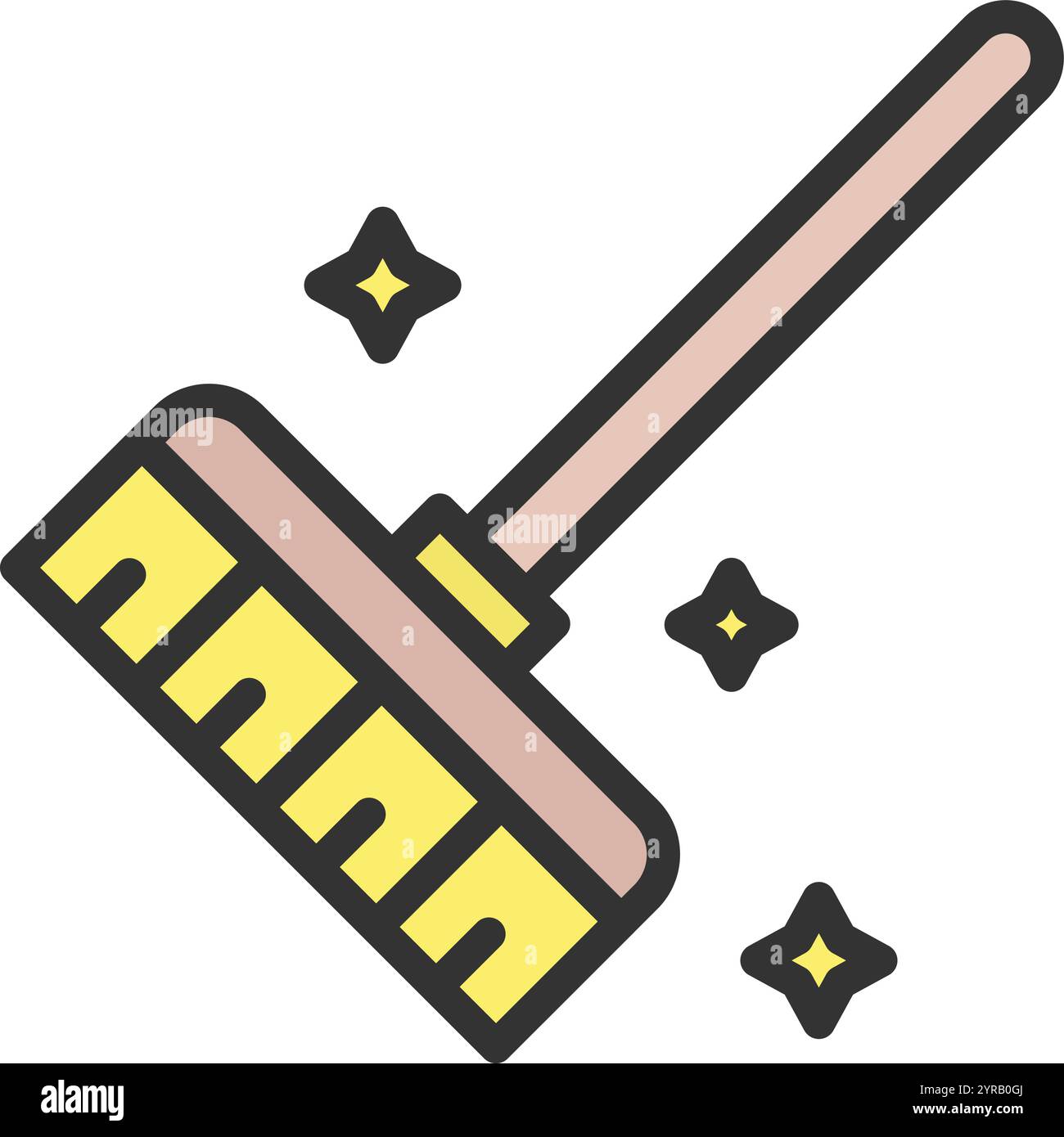 Cleaning Brush icon vector image. Suitable for mobile application web application and print media. Stock Vector