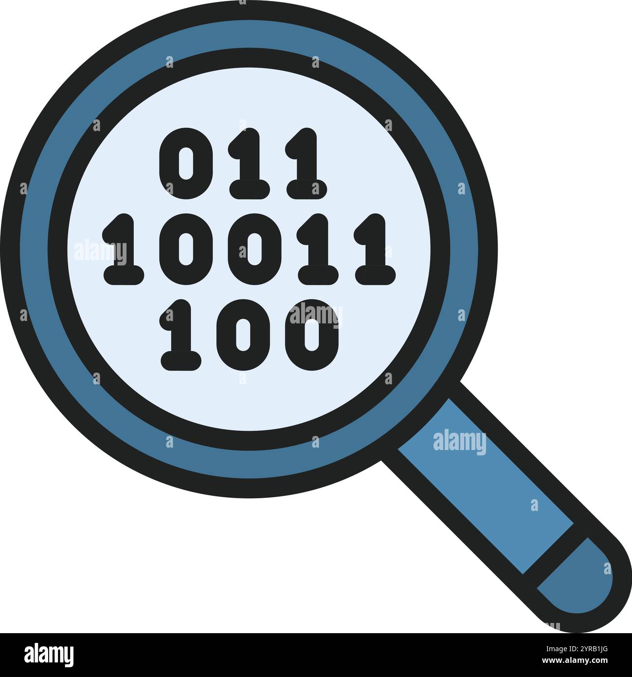 Code Search icon vector image. Suitable for mobile application web application and print media. Stock Vector