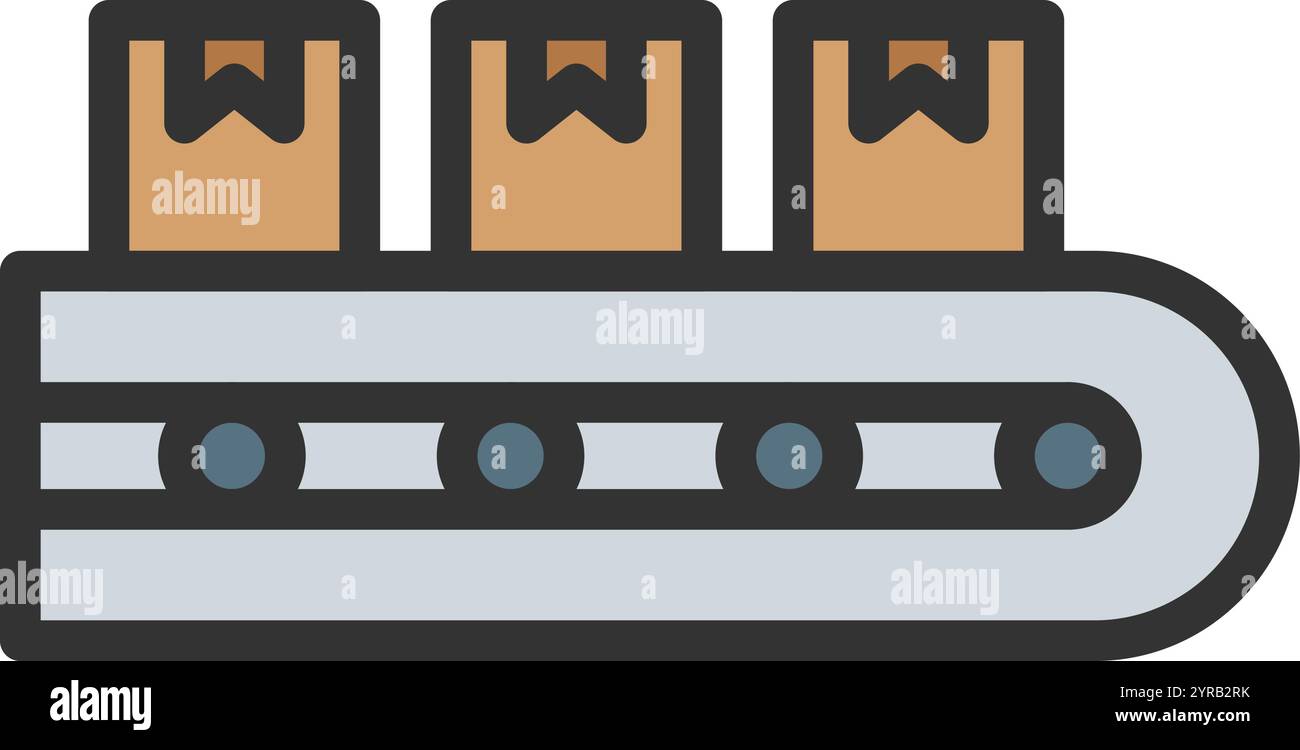 Conveyor icon vector image. Suitable for mobile application web application and print media. Stock Vector