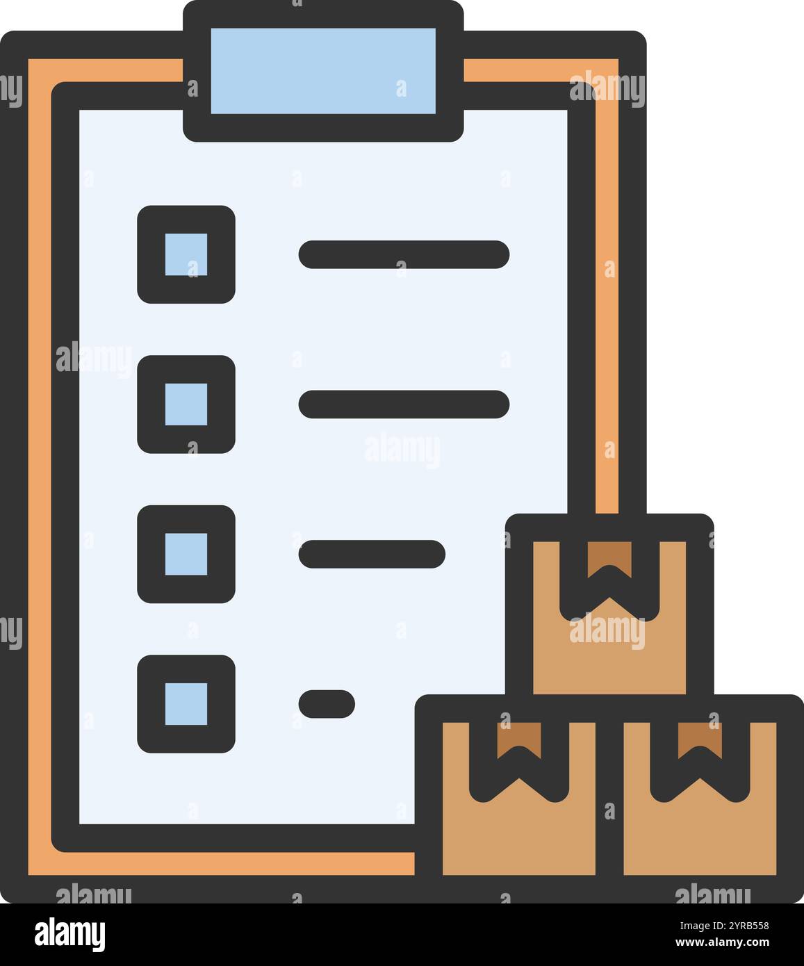 Delivery List icon vector image. Suitable for mobile application web application and print media. Stock Vector