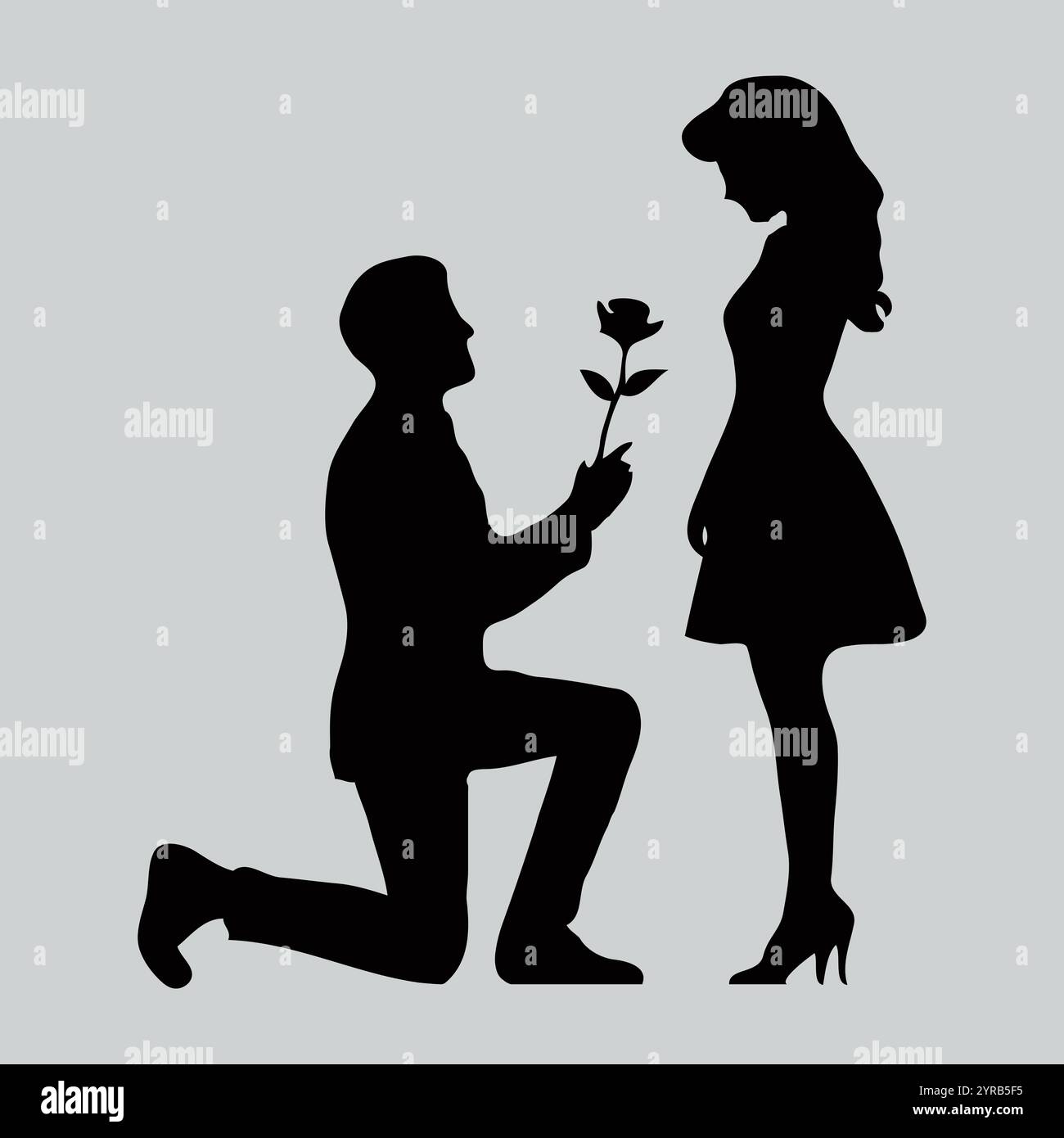 Woman kneeling silhouette hi-res stock photography and images - Alamy