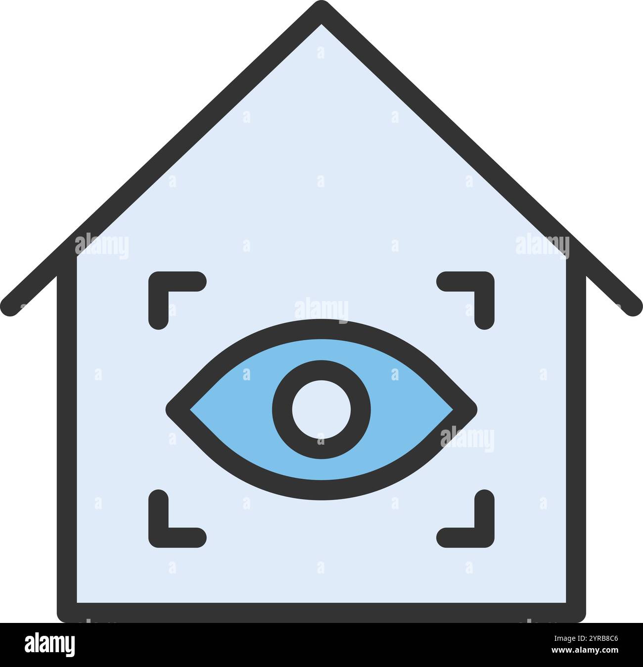 Eye Scanner icon vector image. Suitable for mobile application web application and print media. Stock Vector