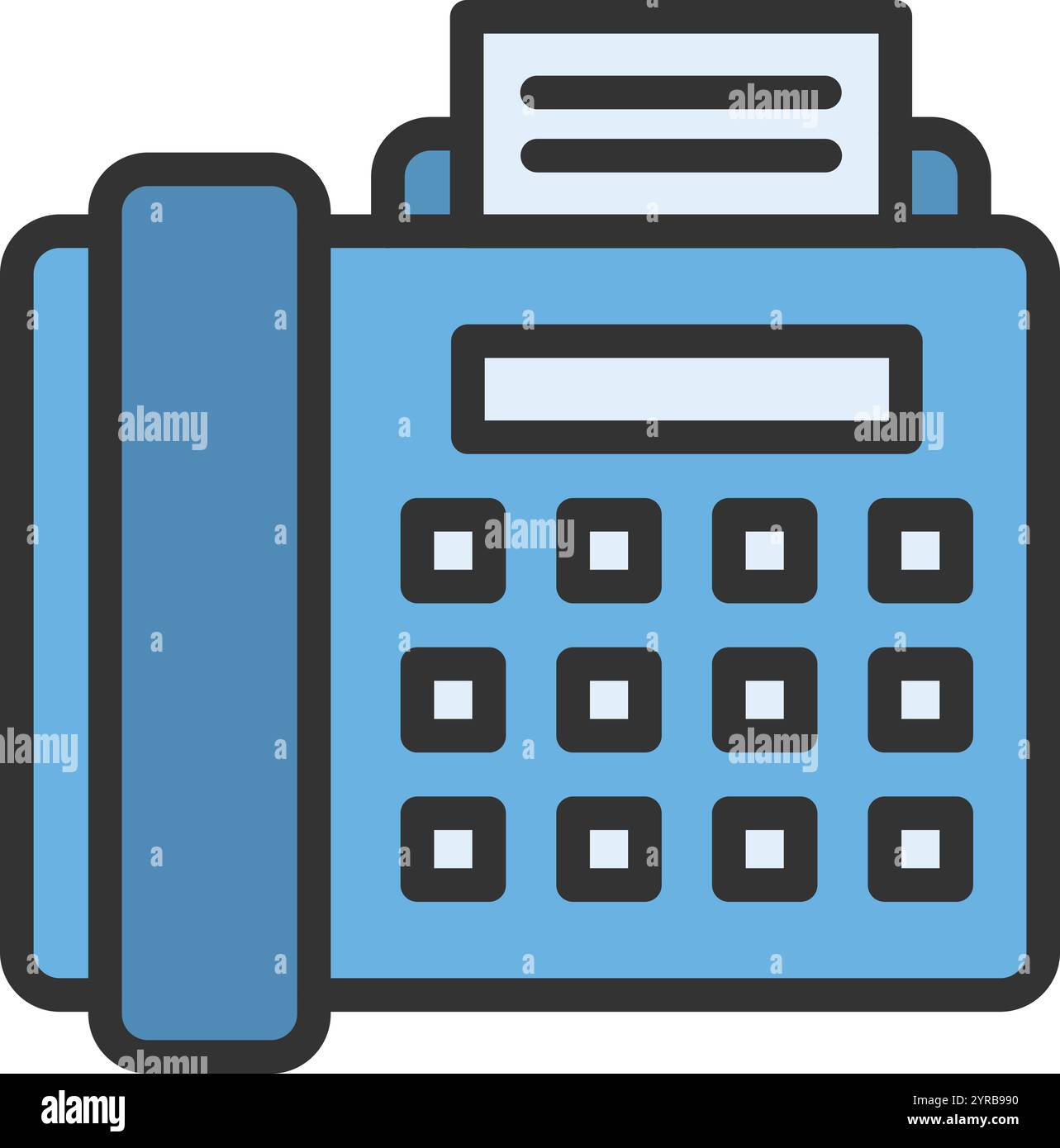 Fax icon vector image. Suitable for mobile application web application and print media. Stock Vector