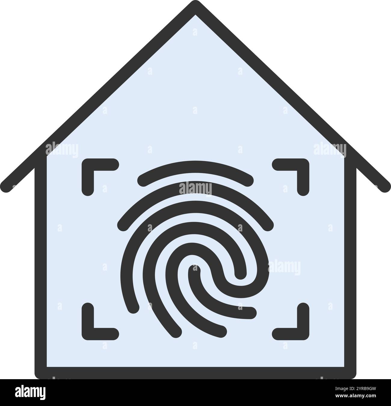 Finger Scan icon vector image. Suitable for mobile application web application and print media. Stock Vector