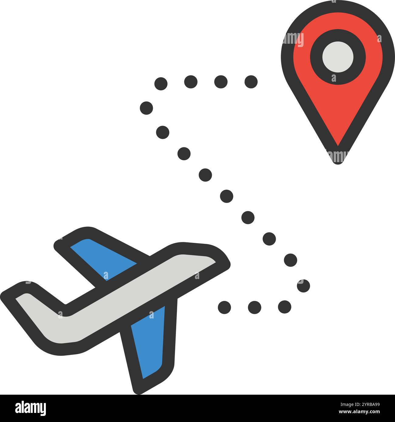 Flight icon vector image. Suitable for mobile application web application and print media. Stock Vector