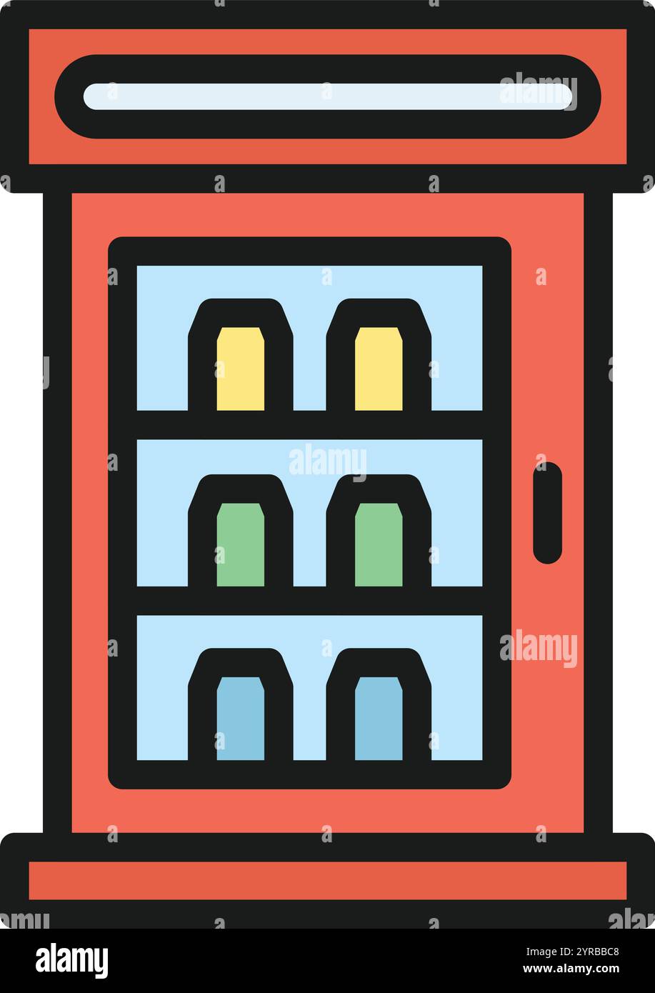 Fridge icon vector image. Suitable for mobile application web ...