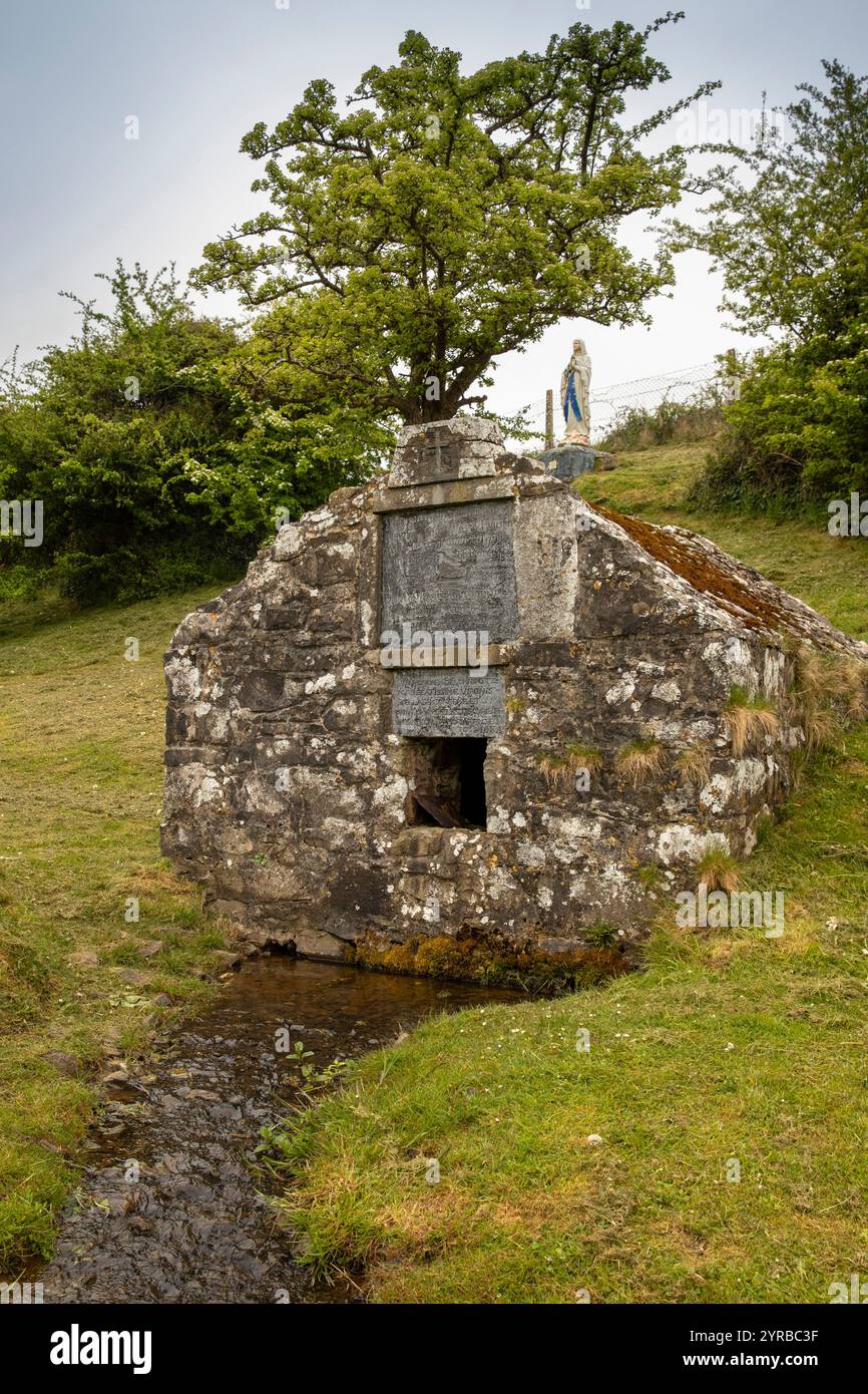 Ireland, County Mayo, Rosserk, Tobar Muire, Saint Mary’s holy well Stock Photo