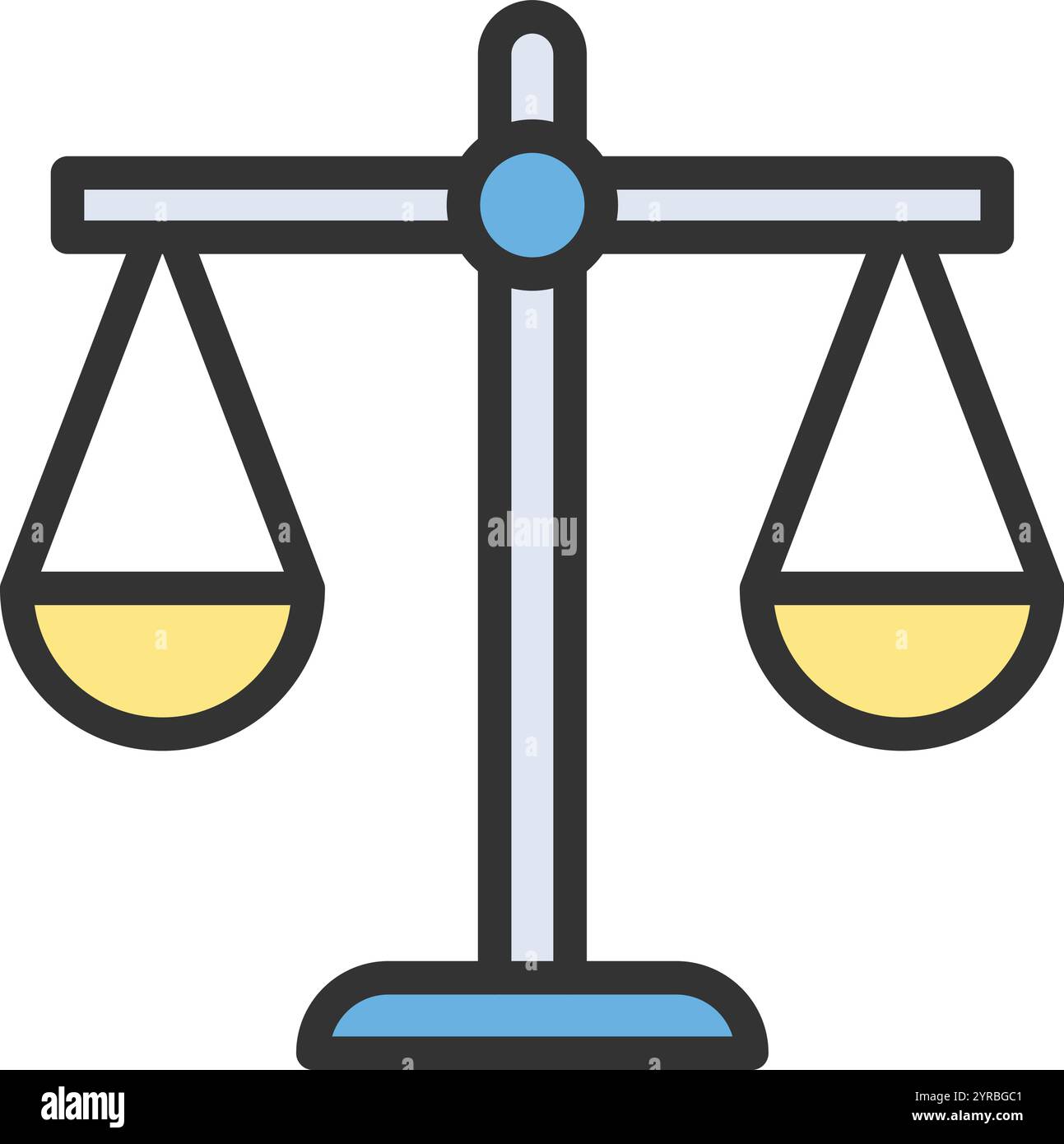 Justice Scale icon vector image. Suitable for mobile application web application and print media. Stock Vector