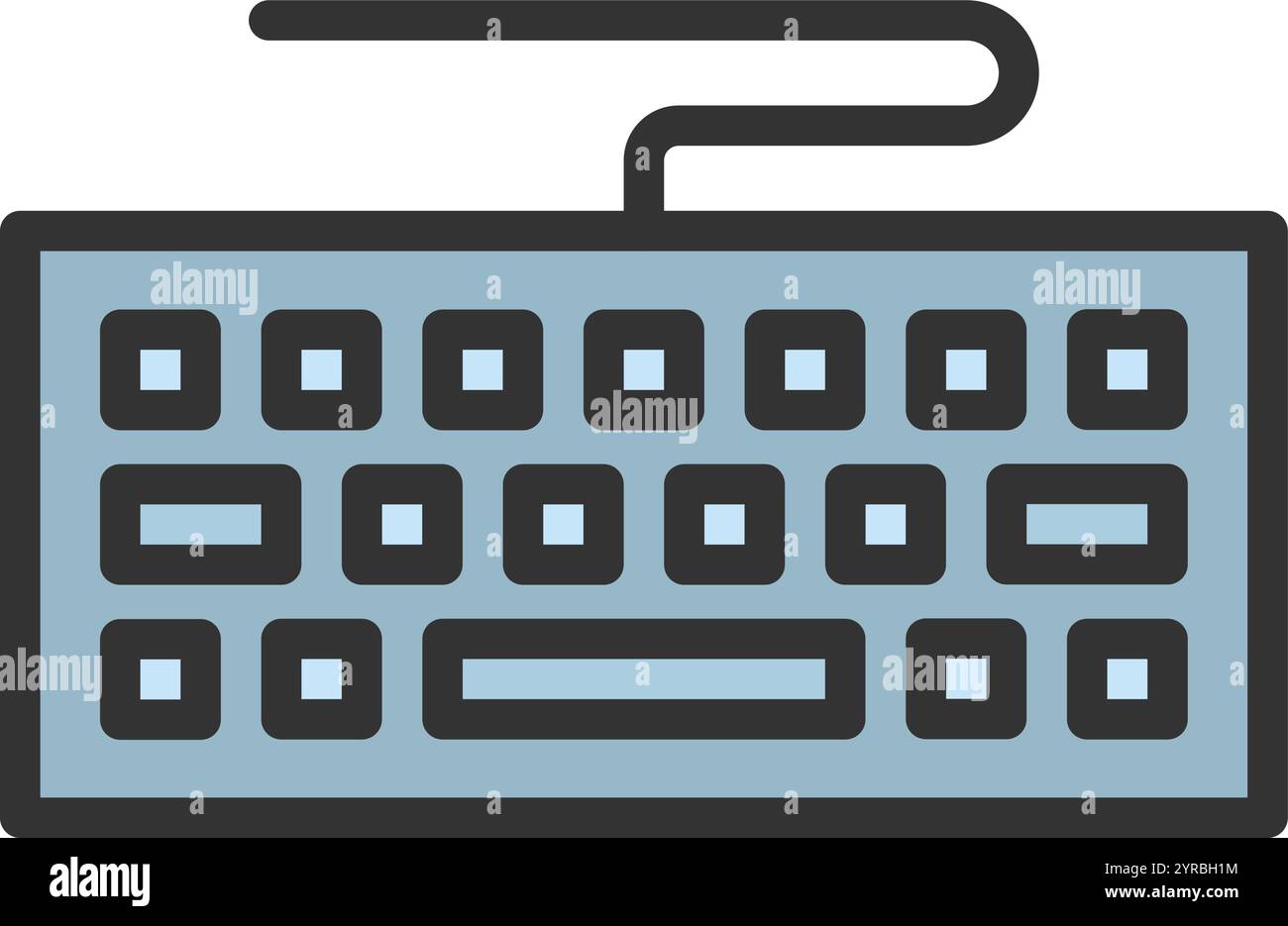 Keyboard icon vector image. Suitable for mobile application web application and print media. Stock Vector