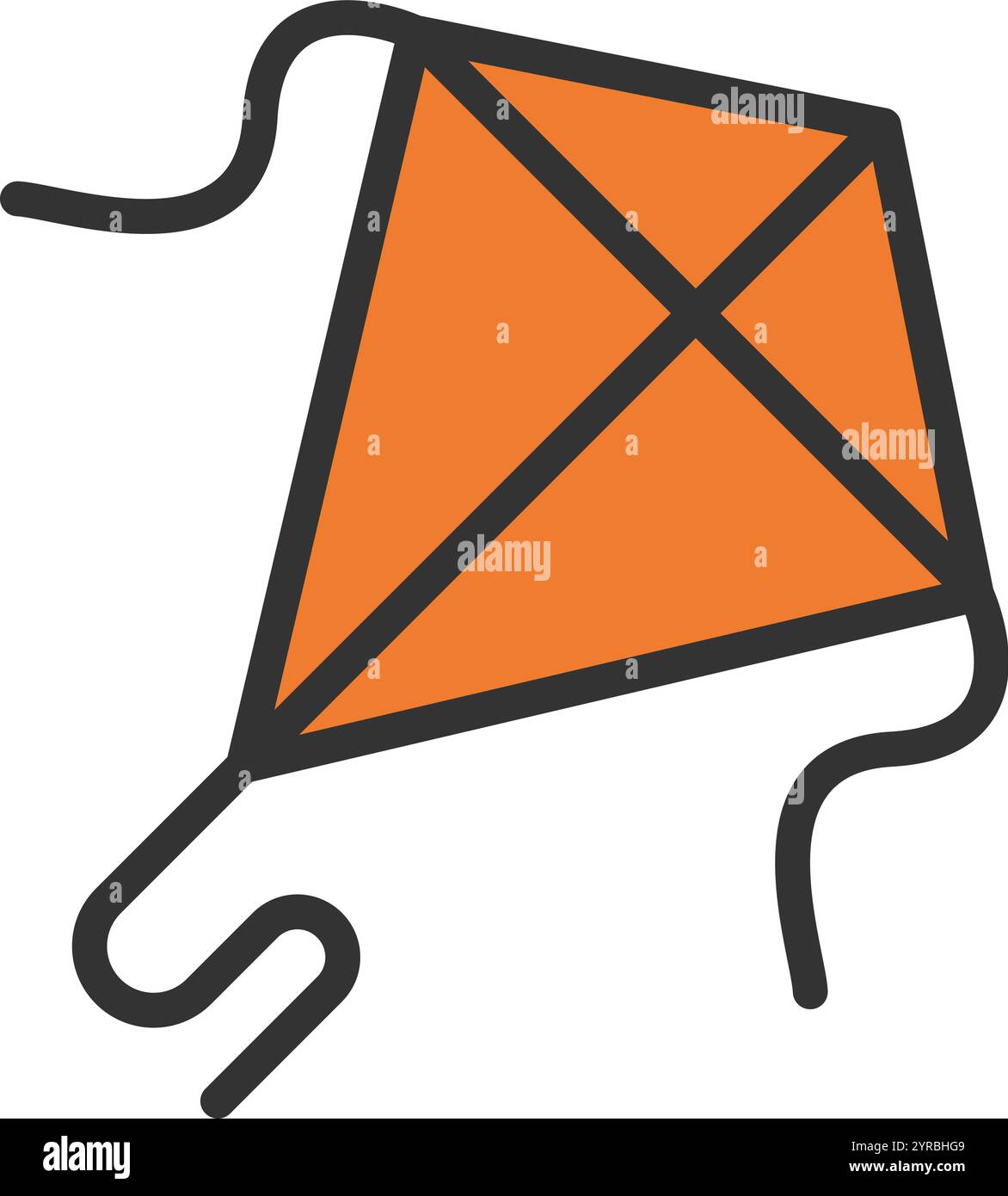 Kite icon vector image. Suitable for mobile application web application and print media. Stock Vector