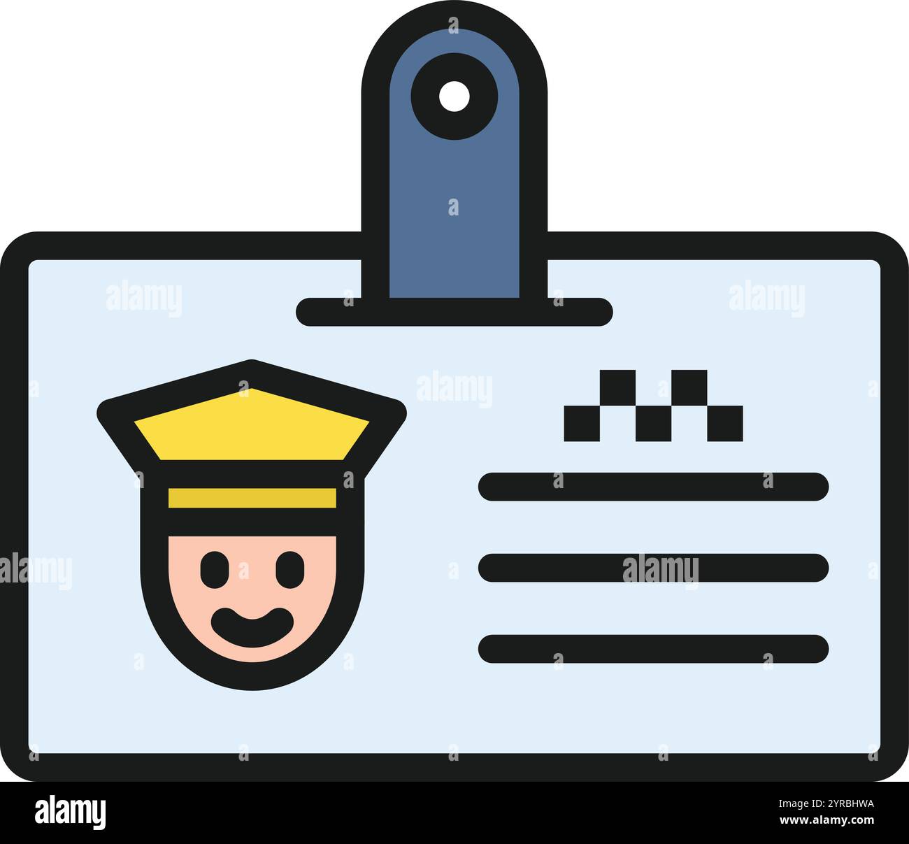 License icon vector image. Suitable for mobile application web application and print media. Stock Vector