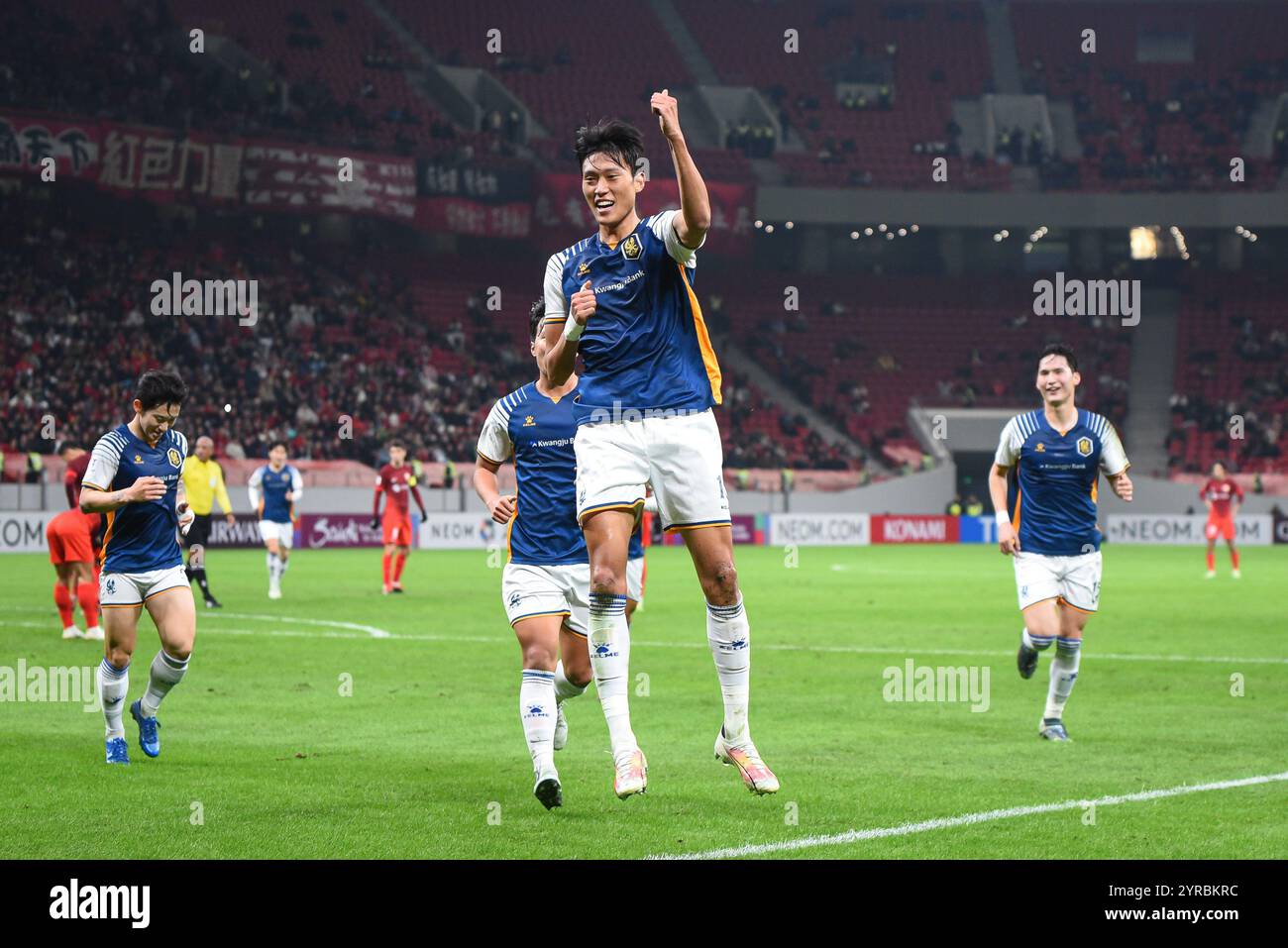 Chn Region League Shanghai, China. 3 December, 2024. Yool Heo #18 of Gwangju FC during ...