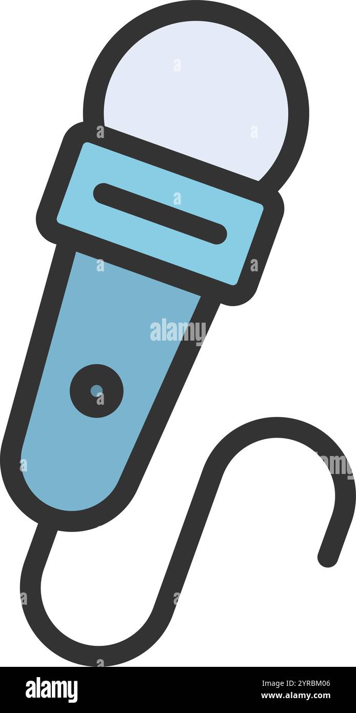 Microphone icon vector image. Suitable for mobile application web application and print media. Stock Vector