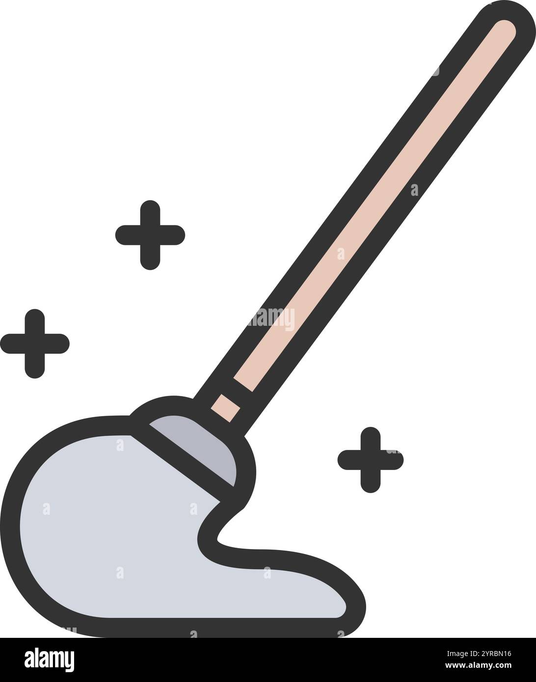 Mop icon vector image. Suitable for mobile application web application and print media. Stock Vector