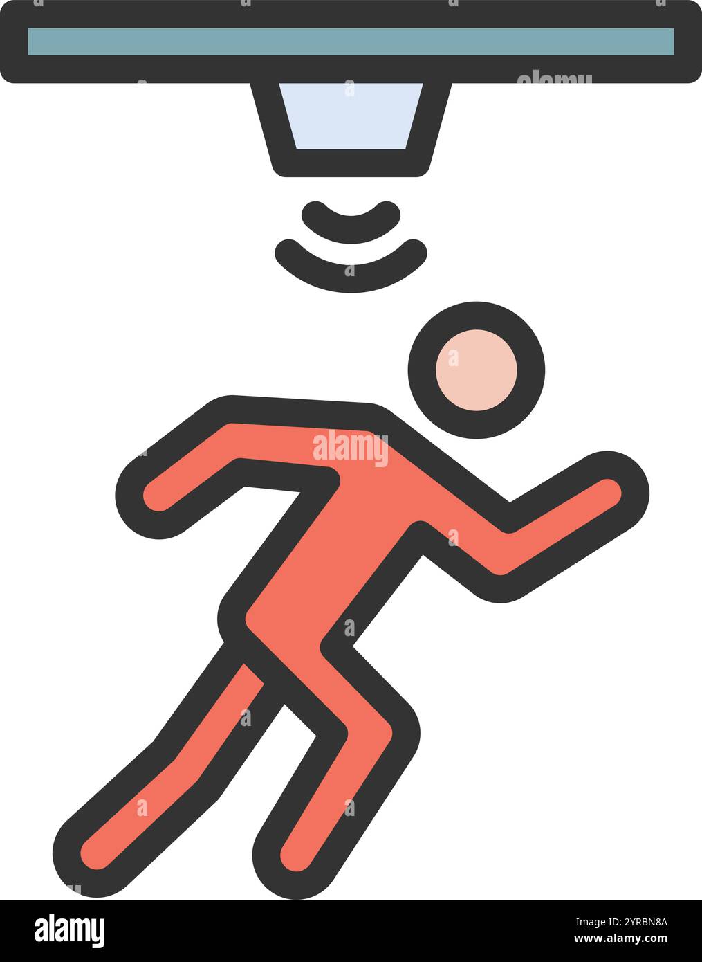 Motion Sensor icon vector image. Suitable for mobile application web application and print media. Stock Vector