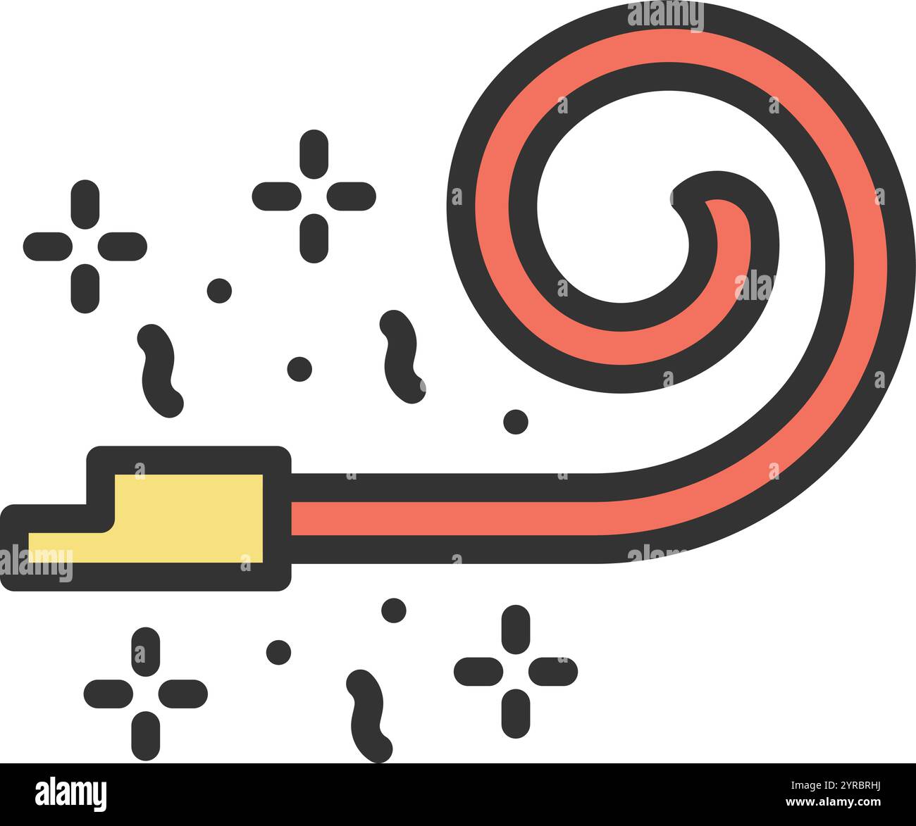Noisemaker icon vector image. Suitable for mobile application web application and print media. Stock Vector
