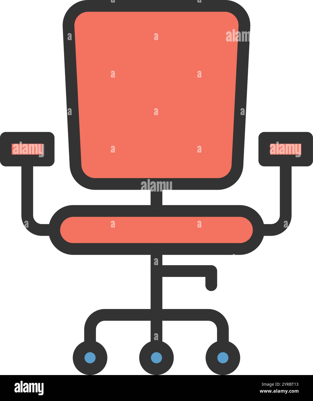 Office Chair icon vector image. Suitable for mobile application web application and print media. Stock Vector