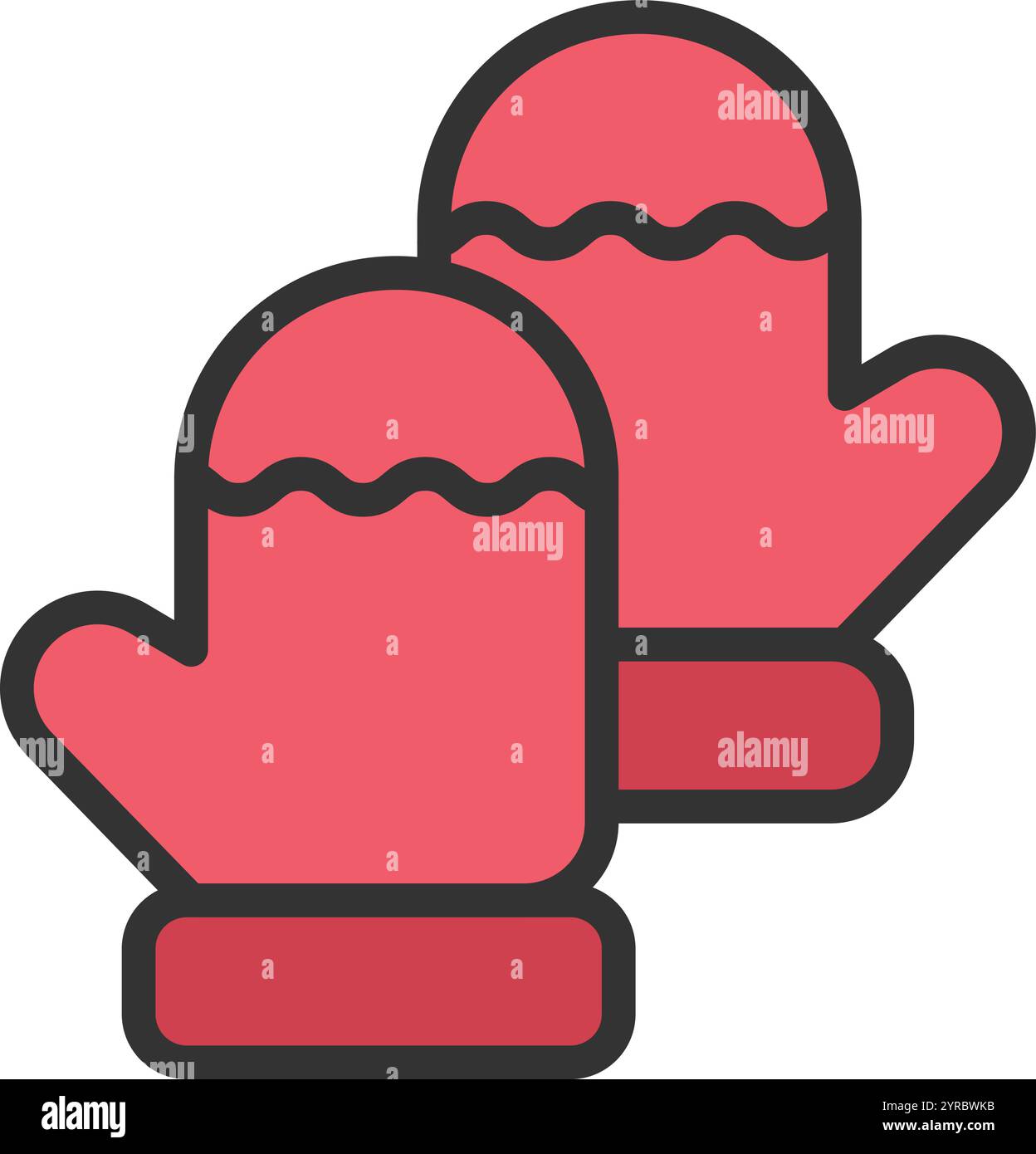 Oven Mitts icon vector image. Suitable for mobile application web application and print media. Stock Vector