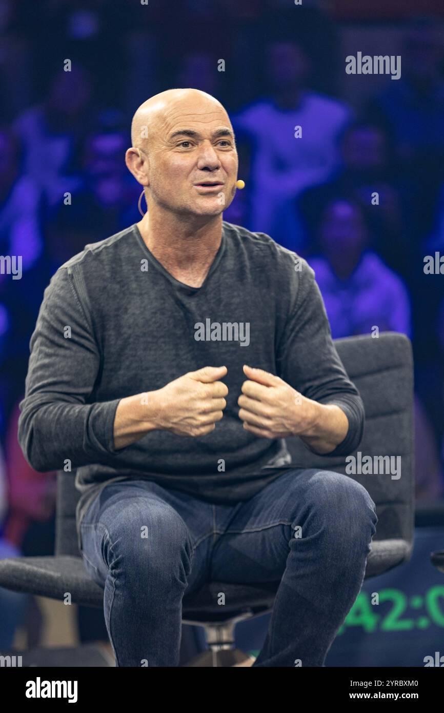 Munich, Germany. 03rd Dec, 2024. The former tennis player Andre Agassi ...