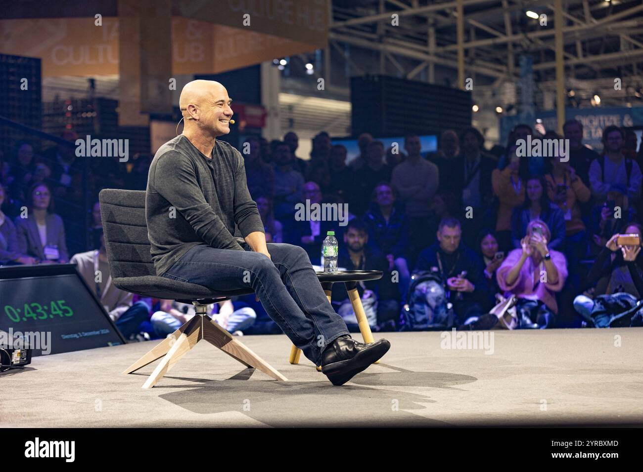 Munich, Germany. 03rd Dec, 2024. The former tennis player Andre Agassi ...
