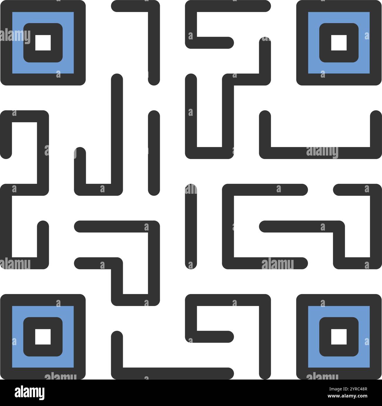 Qr Code icon vector image. Suitable for mobile application web application and print media. Stock Vector