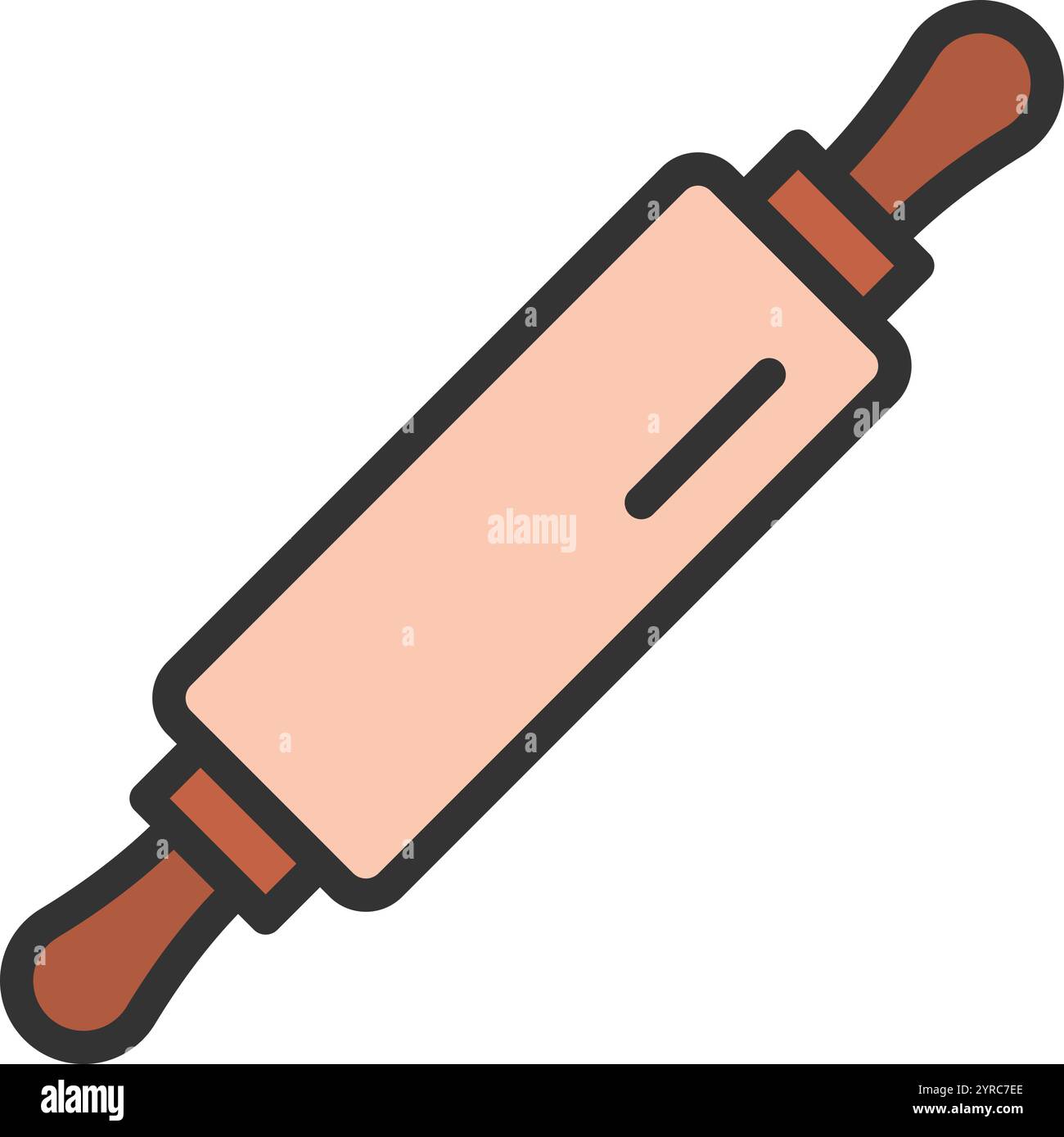 Rolling Pin icon vector image. Suitable for mobile application web application and print media. Stock Vector