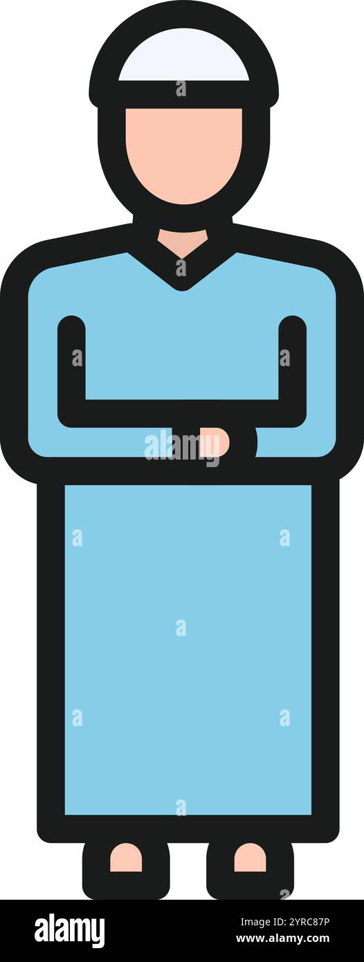 Salah icon vector image. Suitable for mobile application web application and print media. Stock Vector