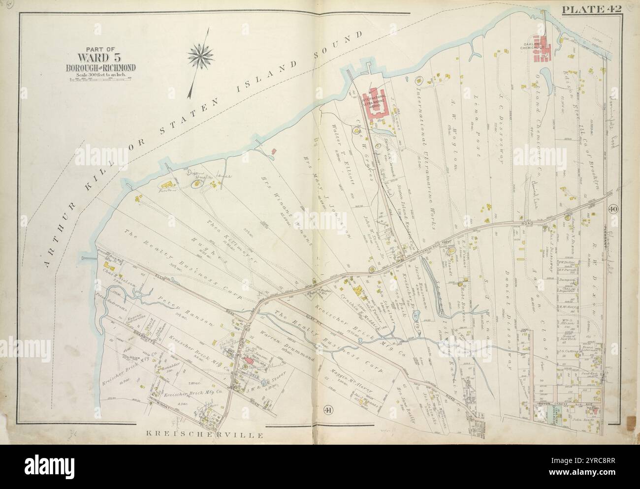George Guyon Ellis Island Map