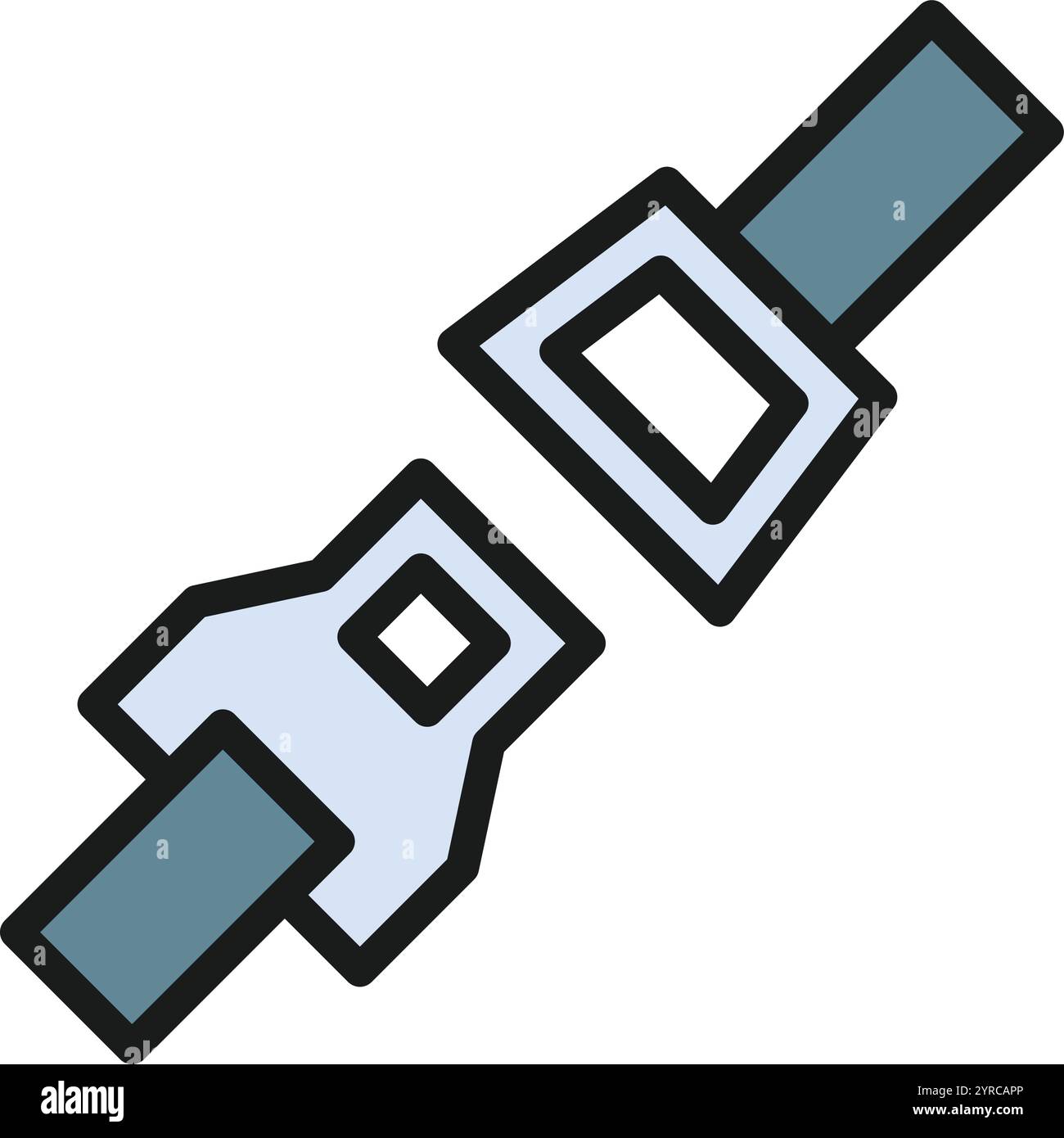 Seat Belt icon vector image. Suitable for mobile application web application and print media. Stock Vector