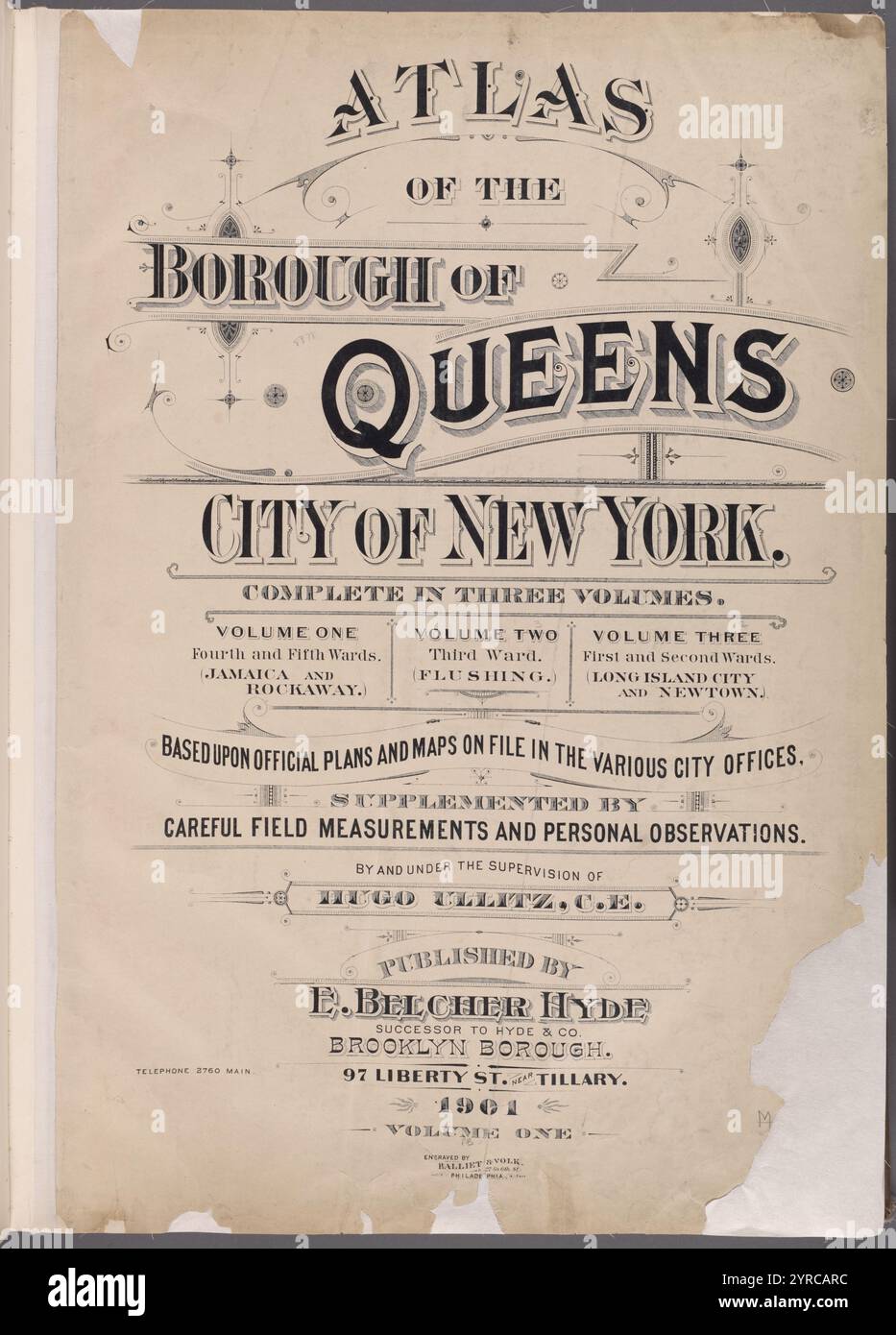 Atlas of the Borough of Queens. City of New York complete in Three ...