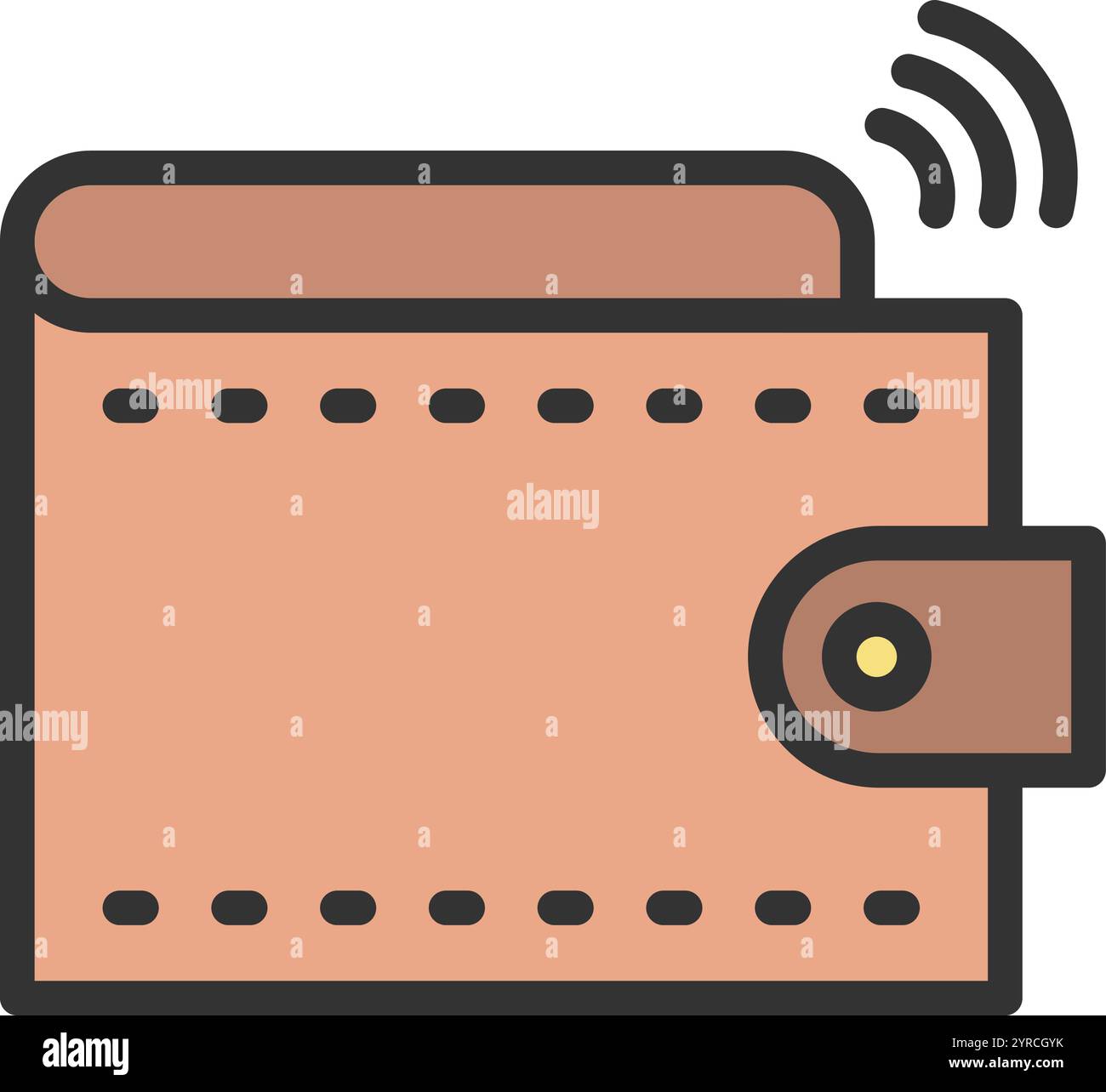 Smart Wallet icon vector image. Suitable for mobile application web application and print media. Stock Vector