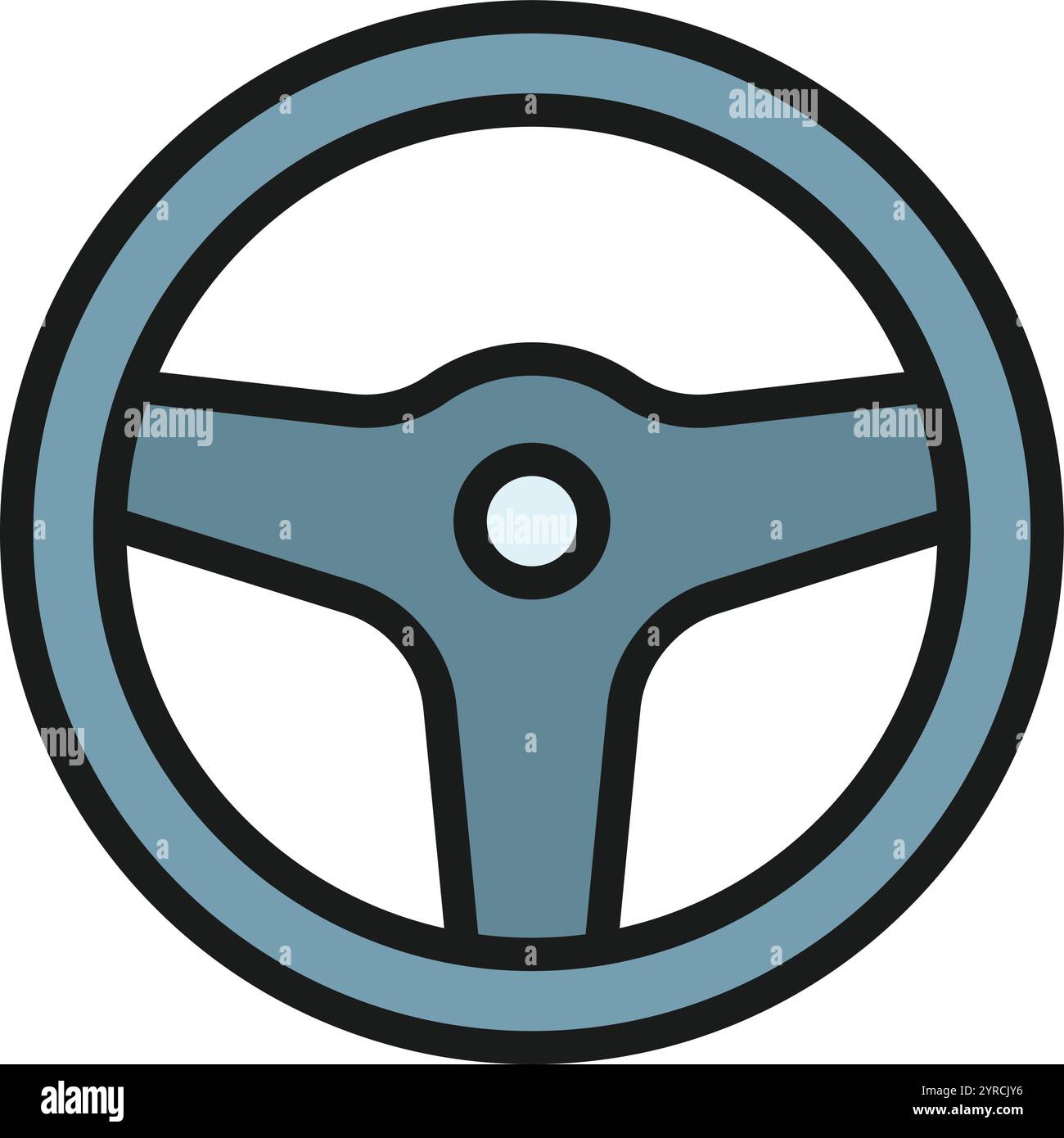 Steering Wheel icon vector image. Suitable for mobile application web application and print media. Stock Vector