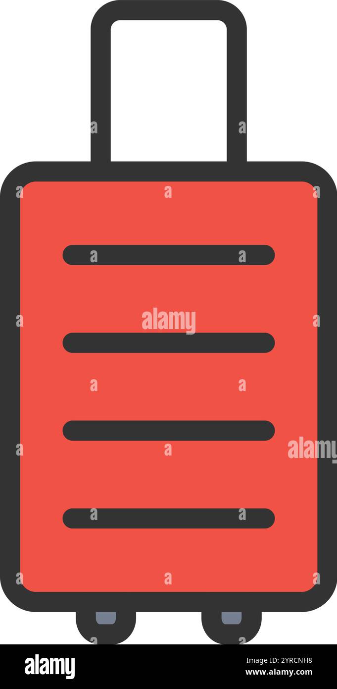 Suitcase icon vector image. Suitable for mobile application web application and print media. Stock Vector