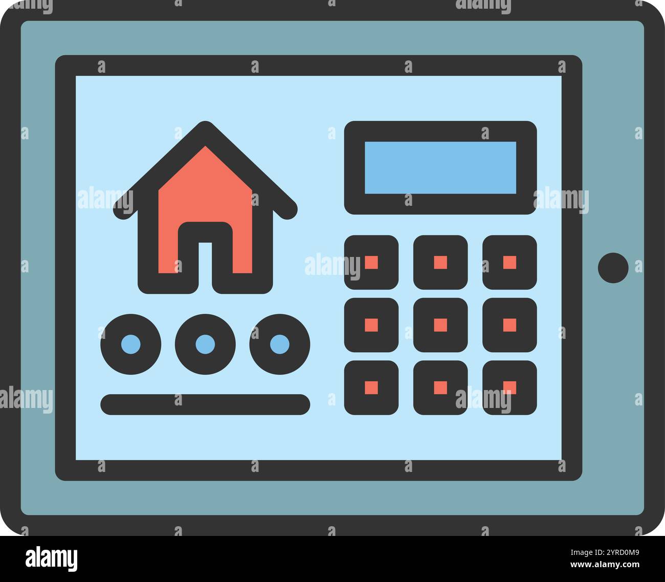 Tablet Controller icon vector image. Suitable for mobile application web application and print media. Stock Vector