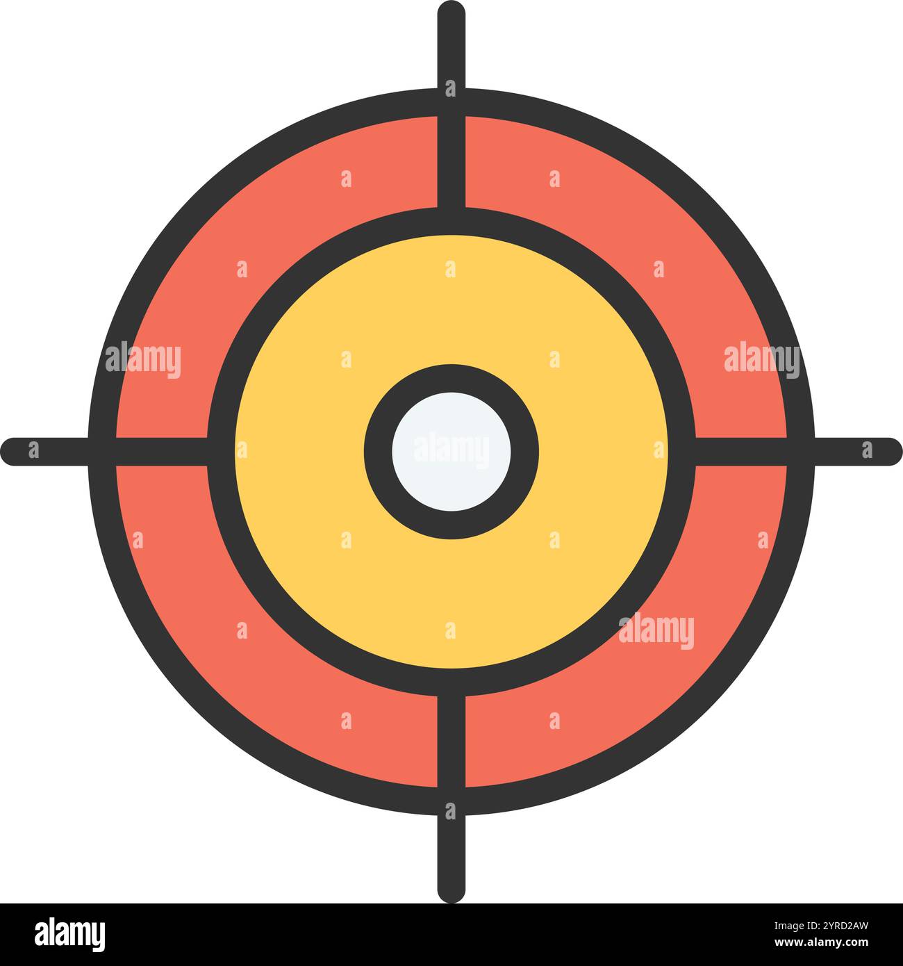 Target icon vector image. Suitable for mobile application web application and print media. Stock Vector