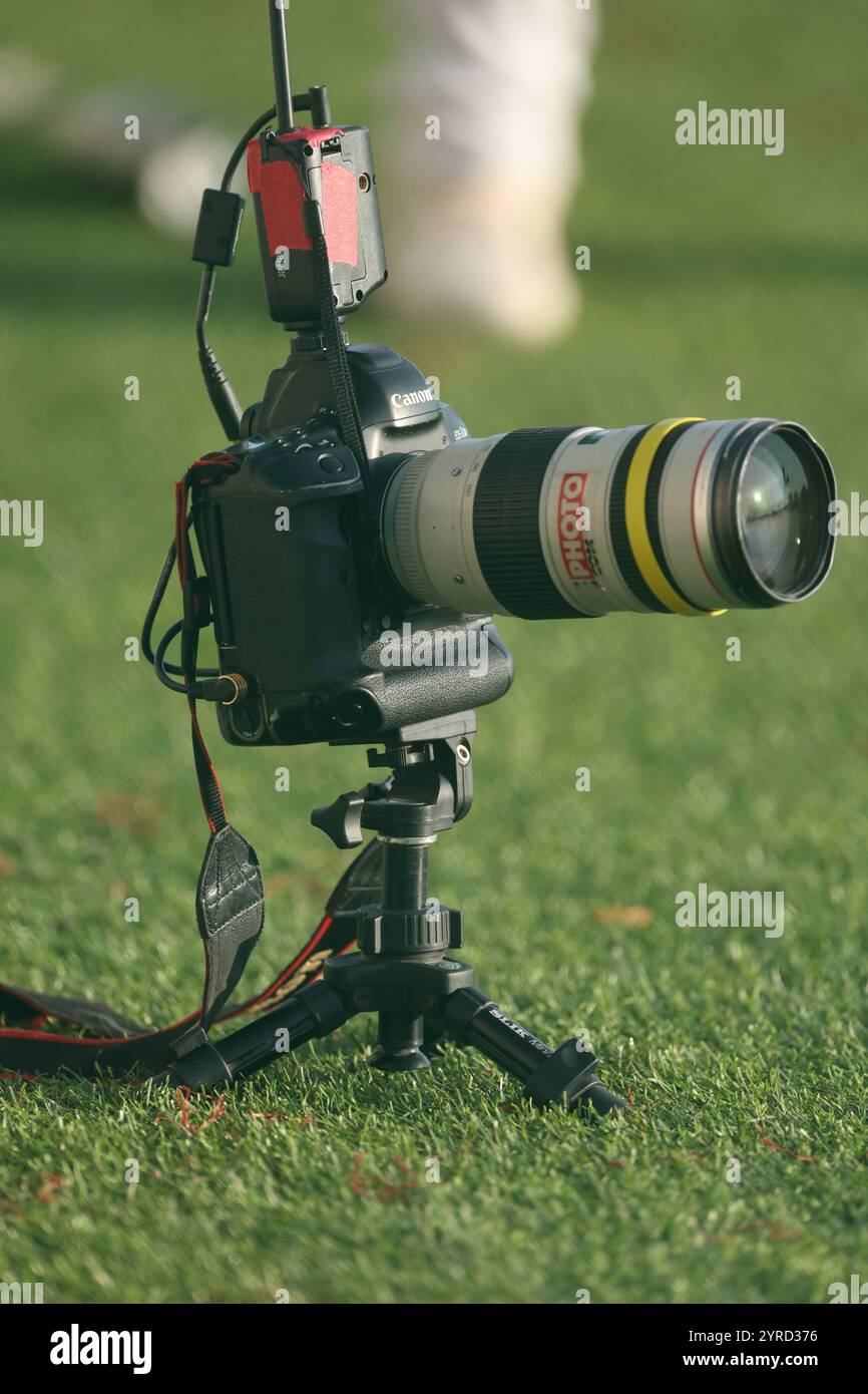 Canon 1Dx Mark II with 70 200 mm lens and Pocket Wizard radios (Photo ...