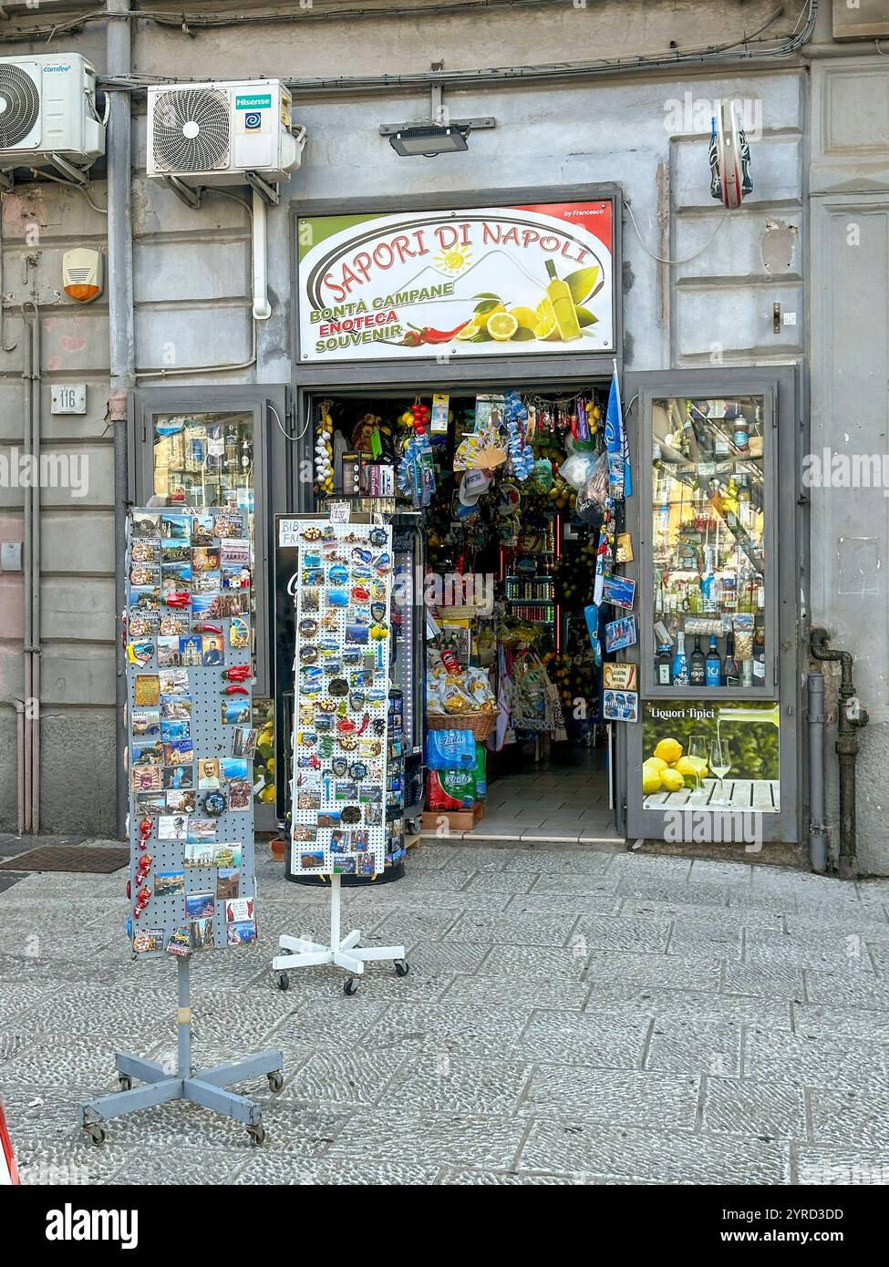 Galleria Garibaldi, shopping plaza in Naples - Smartphone Captured Stock Image