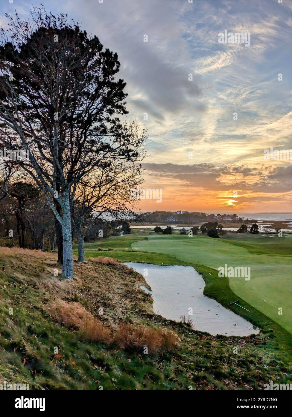 cape cod golf course - Smartphone Captured Stock Image