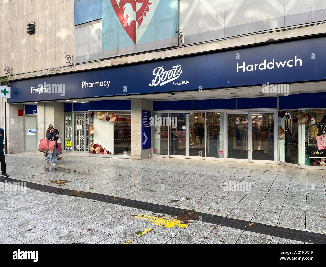 Boots Storefront on Queen Street. Cardiff, Wales, United Kingdom. 26th November 2024. - Smartphone Captured Stock Image