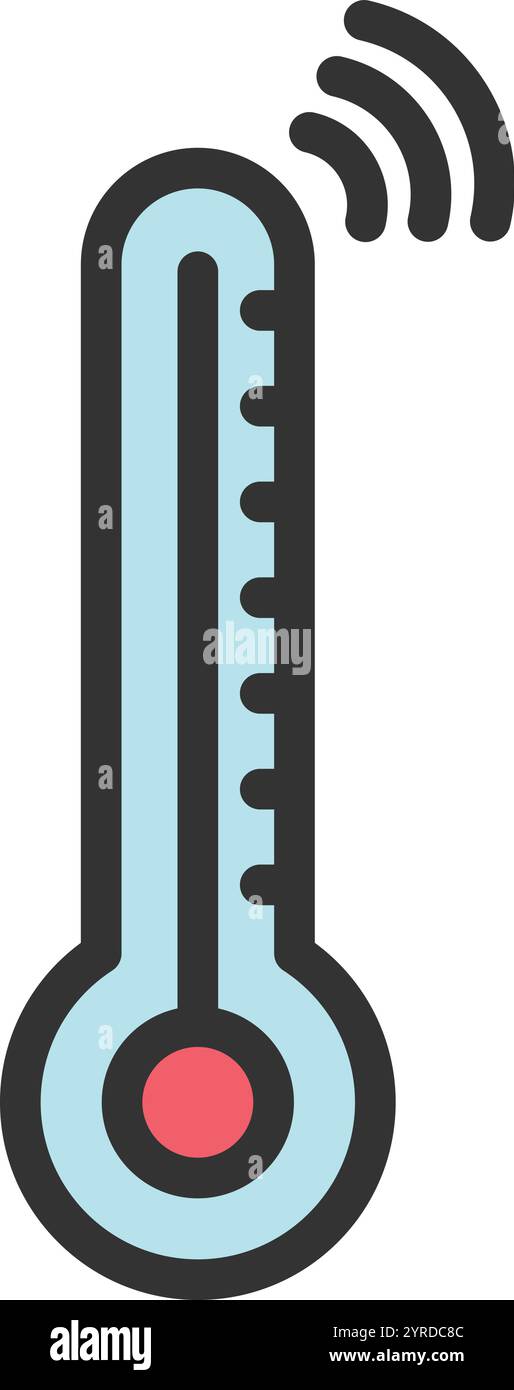Temperature icon vector image. Suitable for mobile application web application and print media. Stock Vector