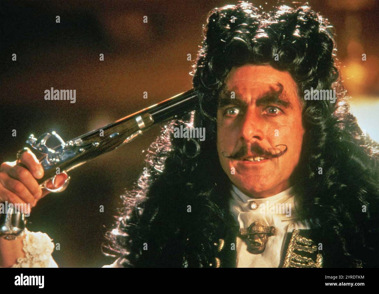 HOOK  1991 TriStar film with Dustin Hoffman as Captain James Hook Stock Photo