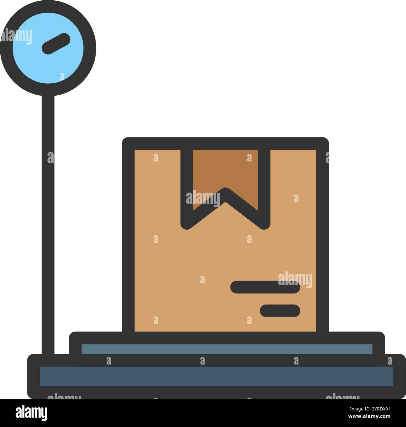 Weight Scale icon vector image. Suitable for mobile application web application and print media. Stock Vector