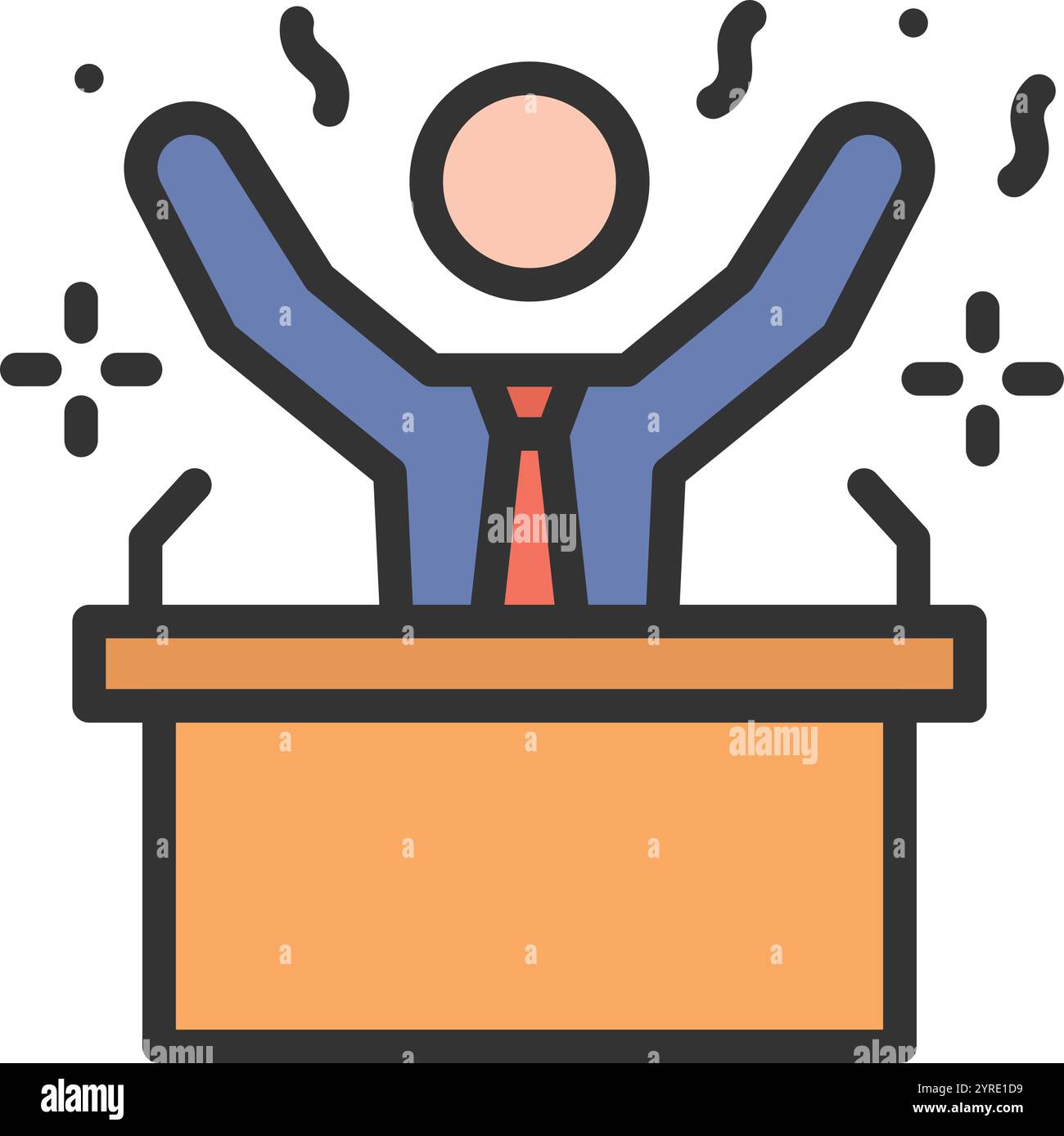 Winner icon vector image. Suitable for mobile application web application and print media. Stock Vector