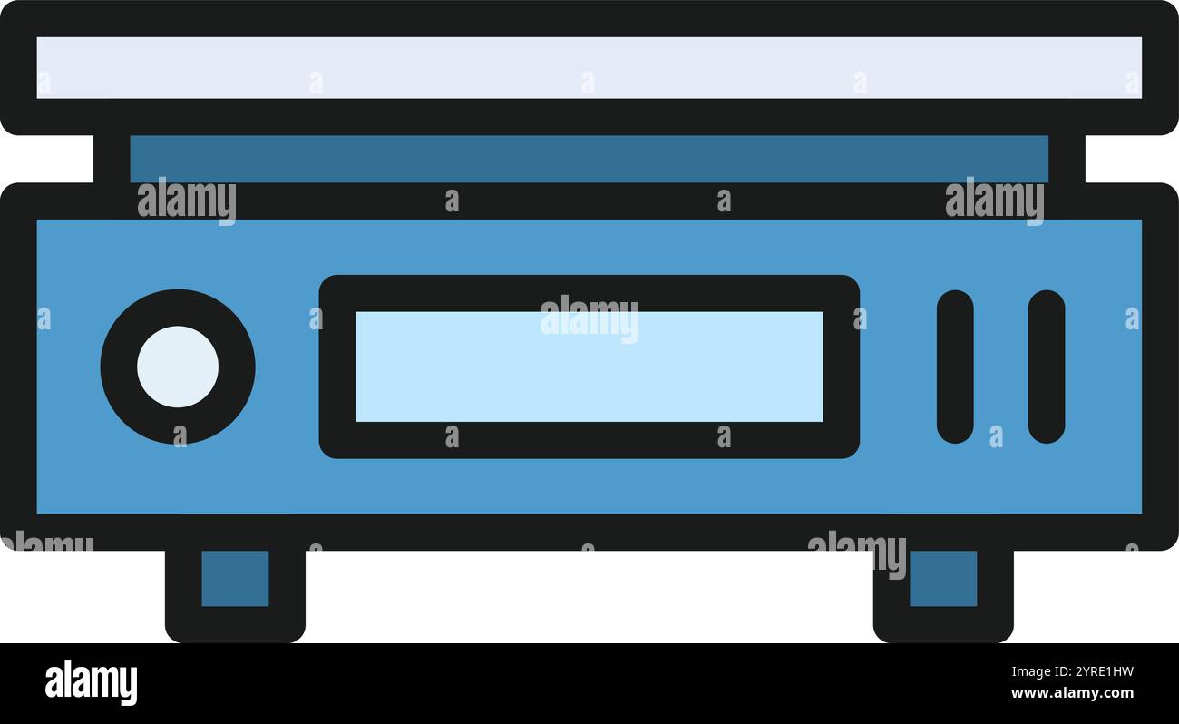 Weighing Scale icon vector image. Suitable for mobile application web application and print media. Stock Vector