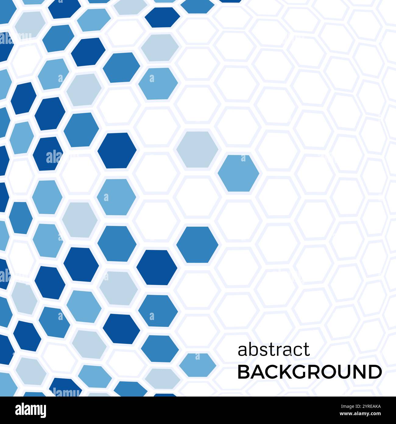 Abstract Background With Blue Hexagons Elements Vector Illustration