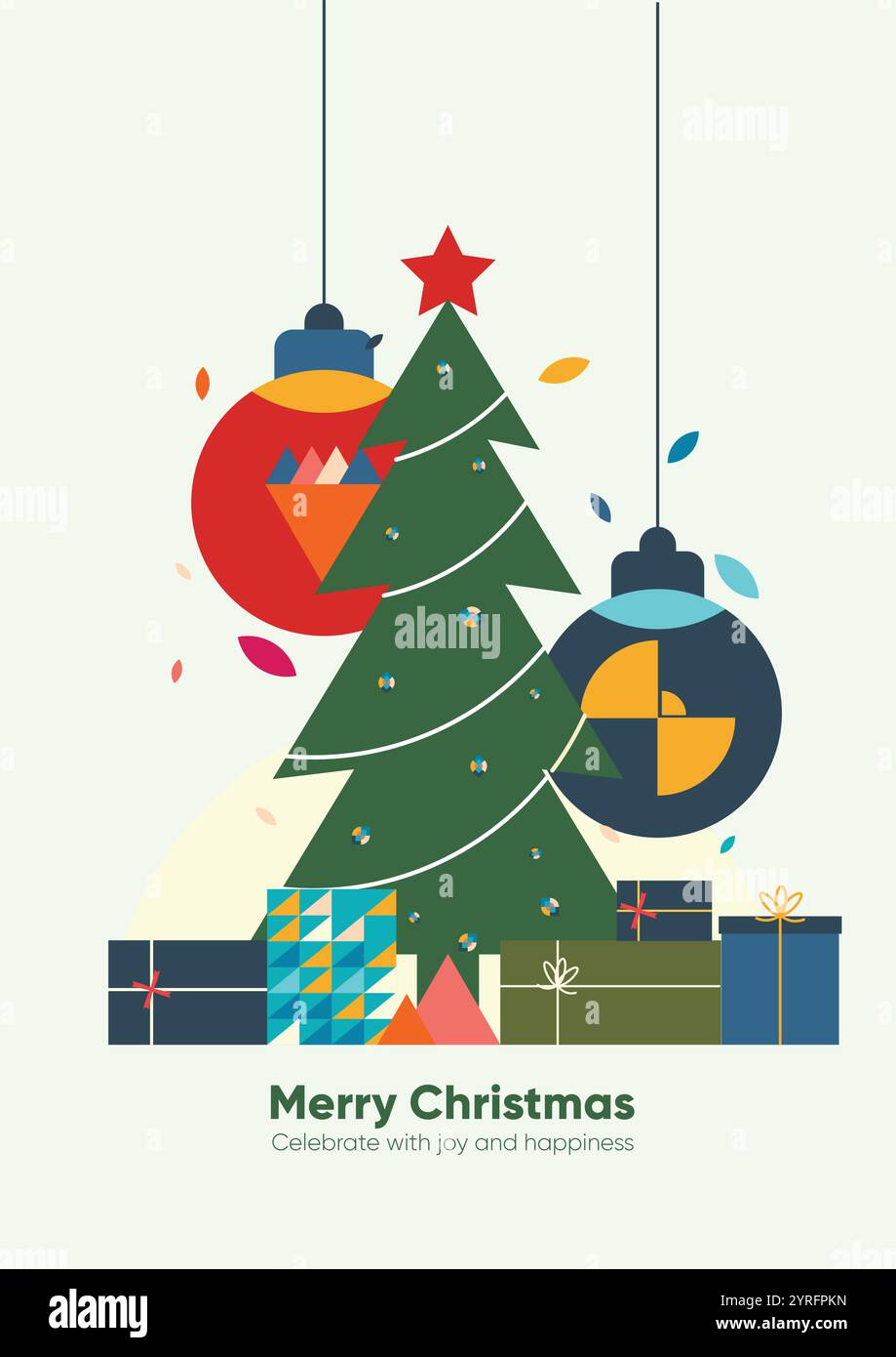 Box christmas decorations Stock Vector Images Alamy