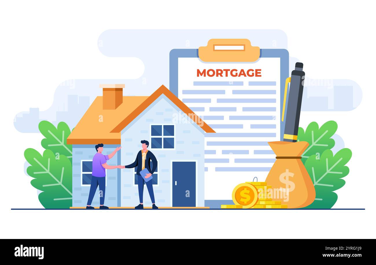 Man agreement house not woman not child Stock Vector Images - Alamy