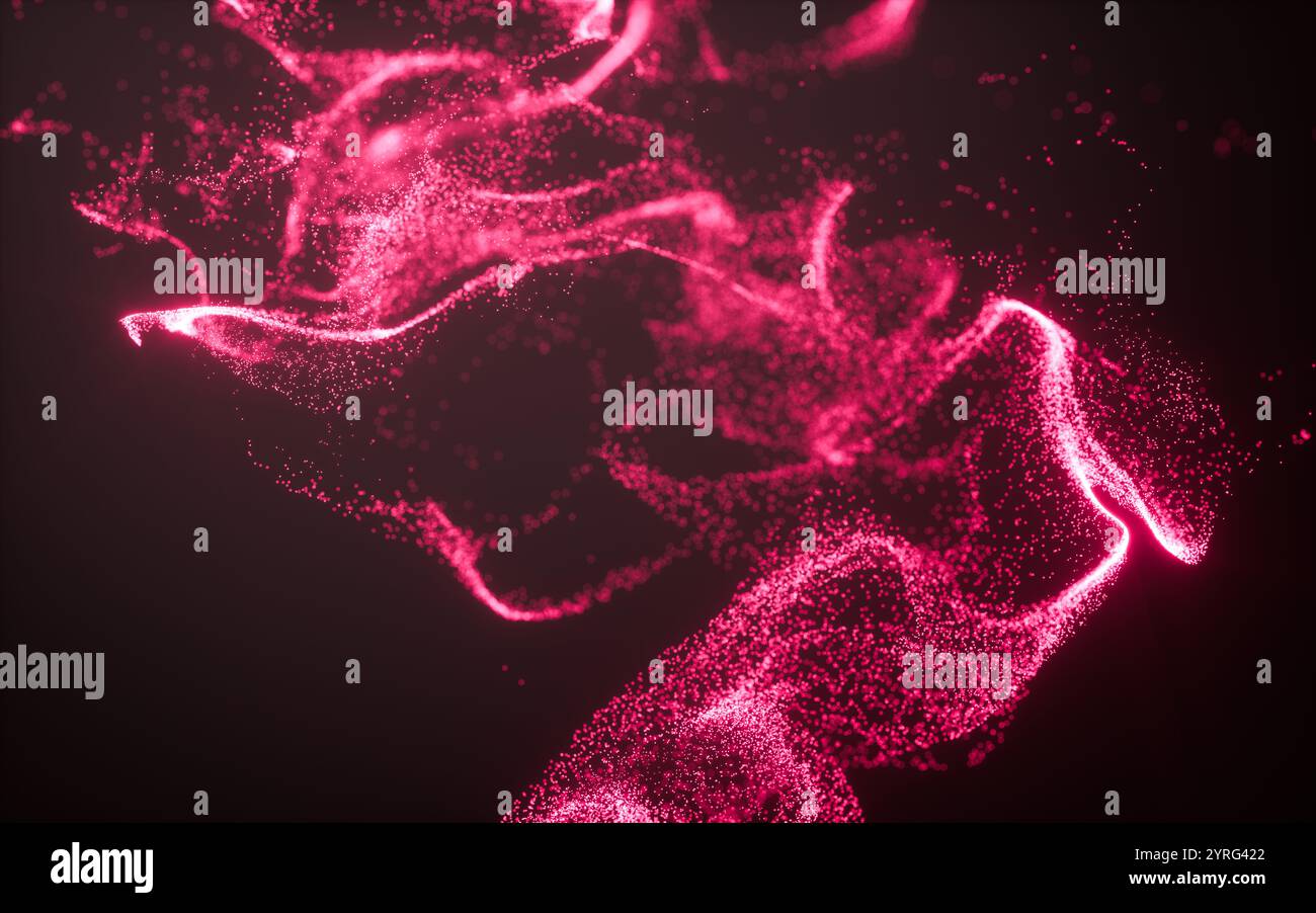 3d rendering particles dots hi-res stock photography and images - Alamy