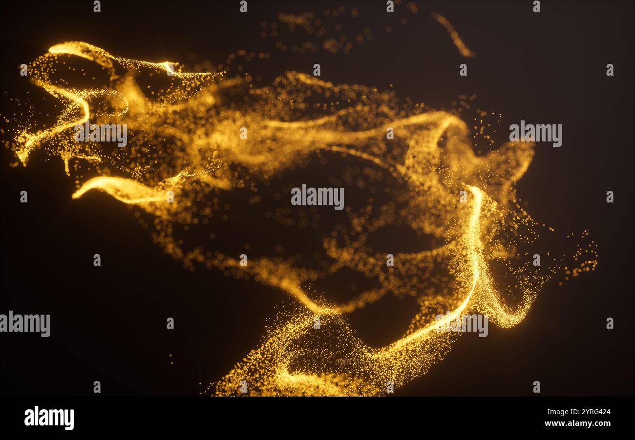 Glowing golden data grid technology hi-res stock photography and images ...